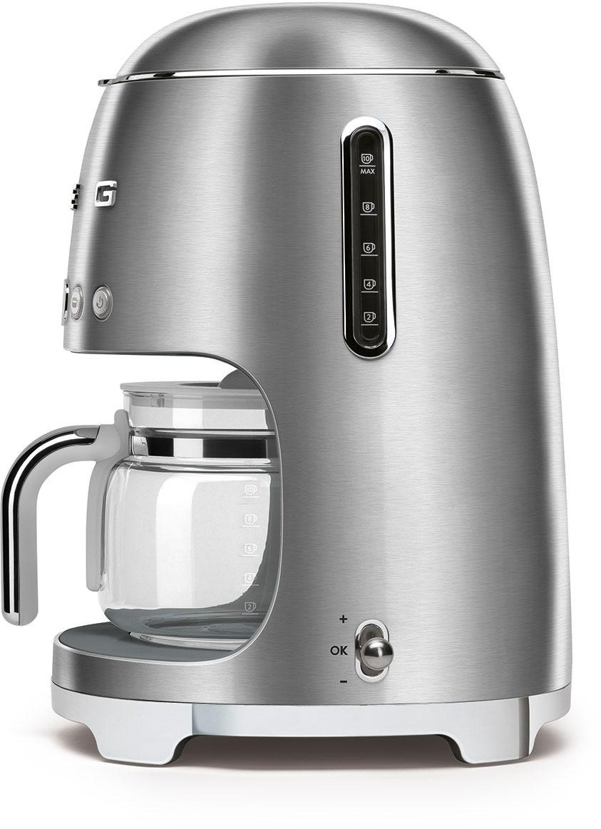 Smeg Filterkaffeemaschine »DCF02SSEU«, 1,4 l Kaffeekanne, Permanentfilter,  1x4 mit 3 Jahren XXL Garantie