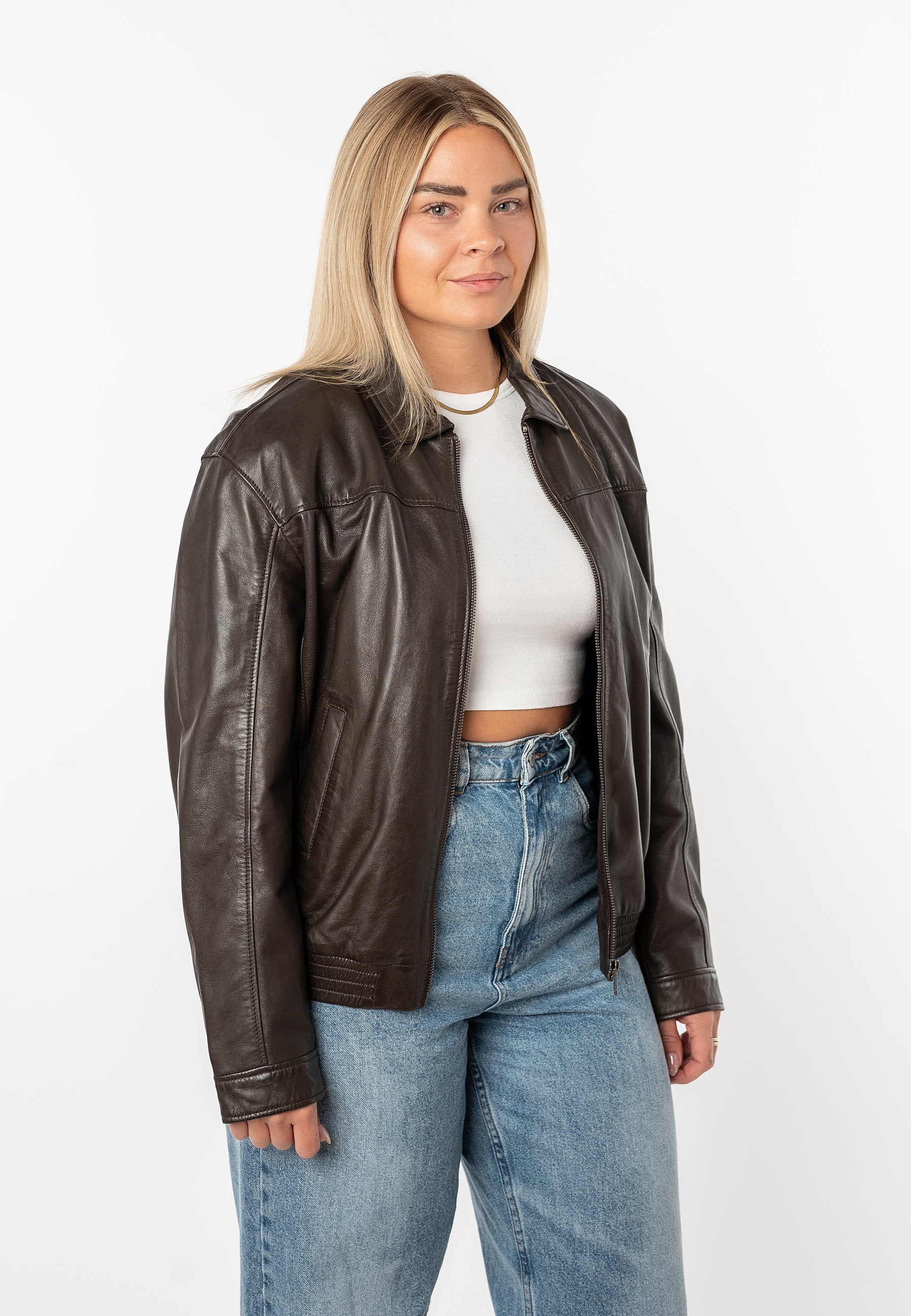 Mauritius Lederjacke »MWTylli OS OT« mit Elastikbund