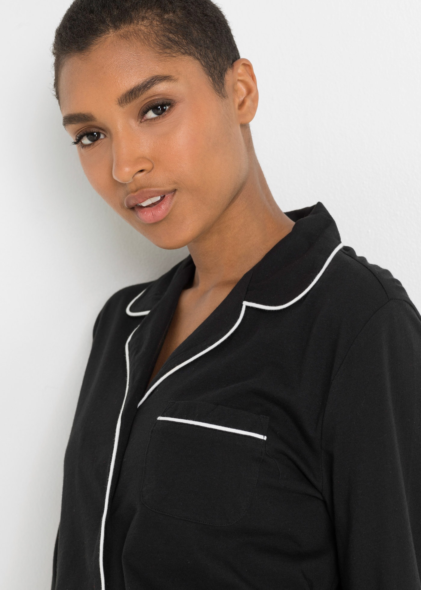 bonprix Pyjama Set, 2 bequeme Passform, aus Baumwolle