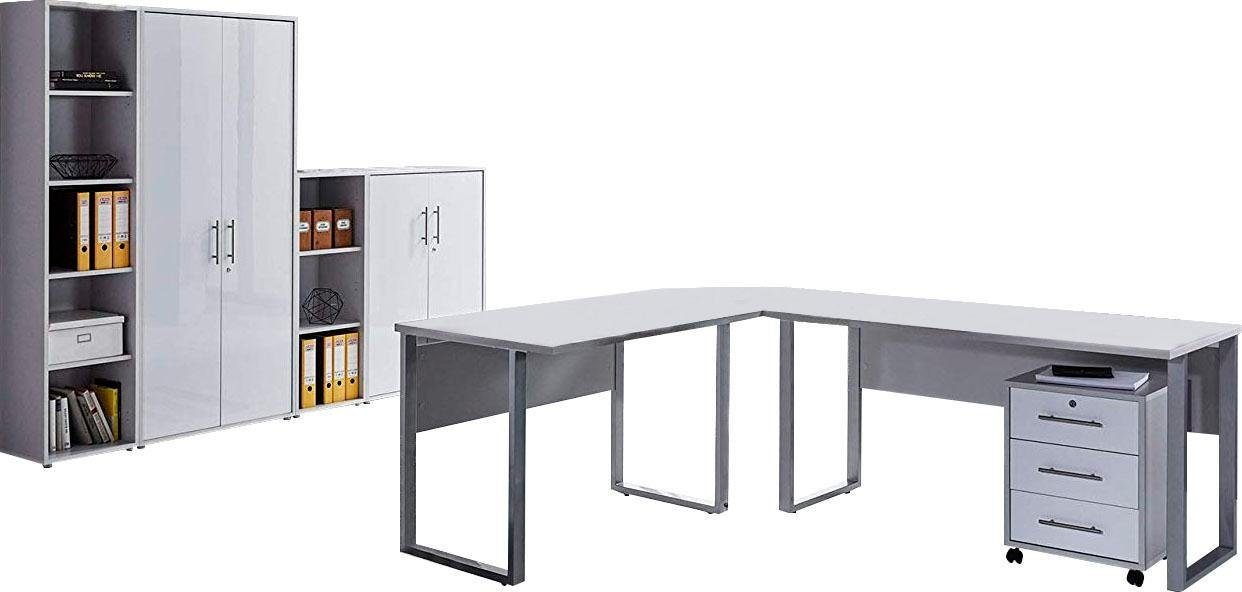 BMG Möbel Büromöbel-Set »Tabor Office 4«, (Set, 8 tlg.)