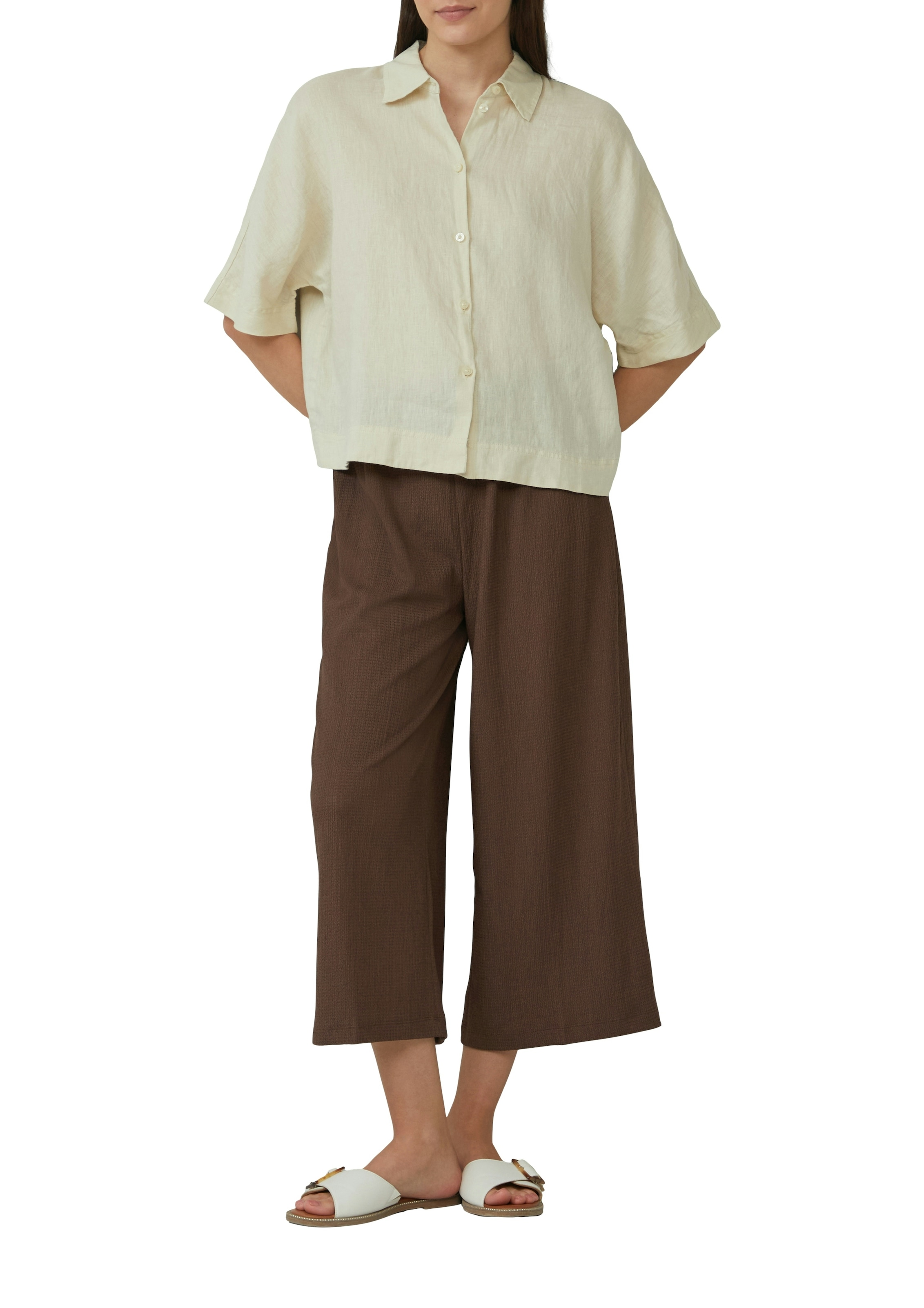 s.Oliver Hemdbluse mit Knopfleiste und Hemdblusenkragen