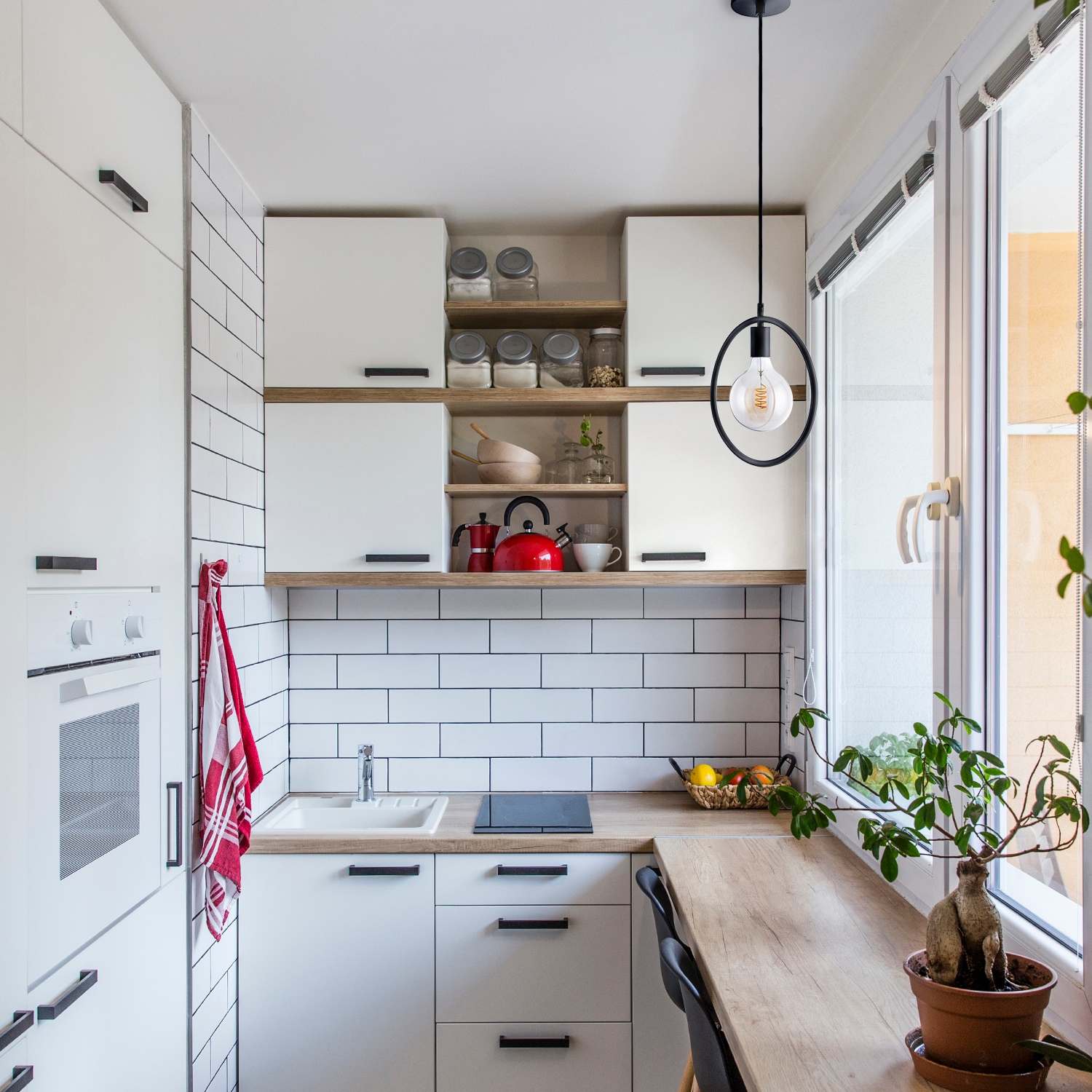 Paco Home Pendelleuchte »JACOB« E27 Hängelampe Esszimmer Rund Ring 1,5m Textilkabel Kürzbar E27