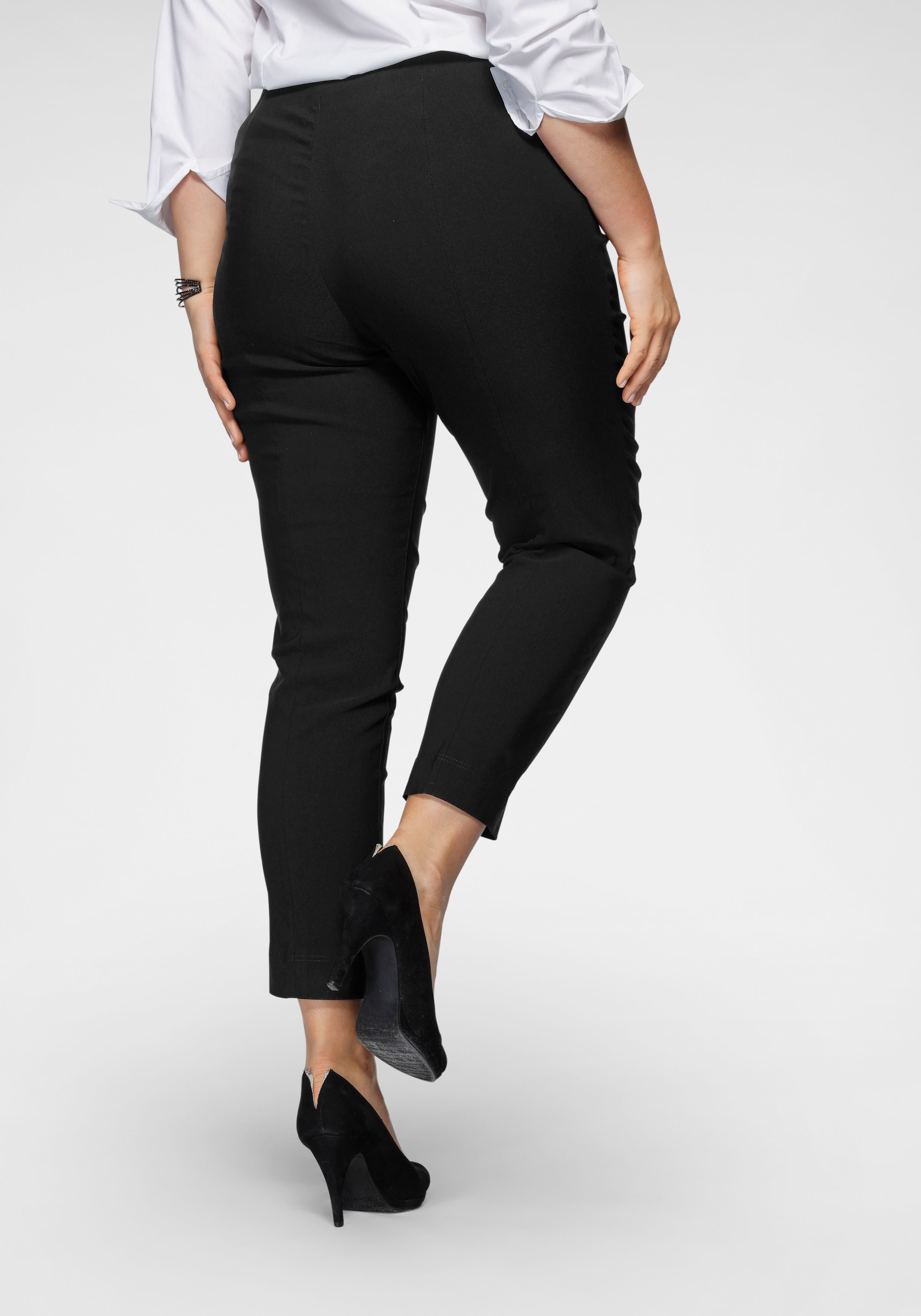 KjBRAND Stoffhose »Susie XS Ankle Bengaline«, Sommerhose mit Schlupfbund
