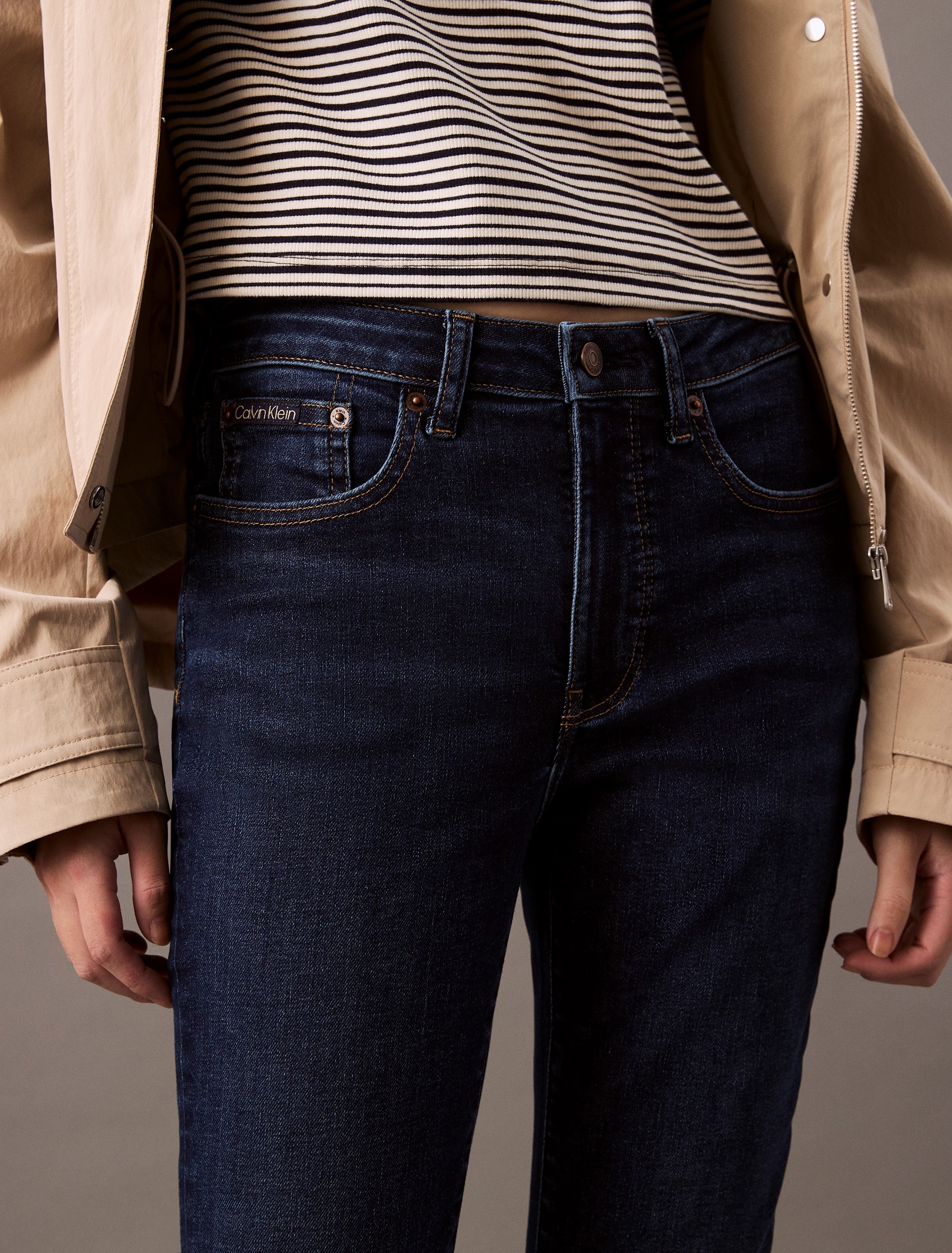 Calvin Klein Jeans Skinny-fit-Jeans »MID RISE SKINNY«, Mit Gürtelschlaufen