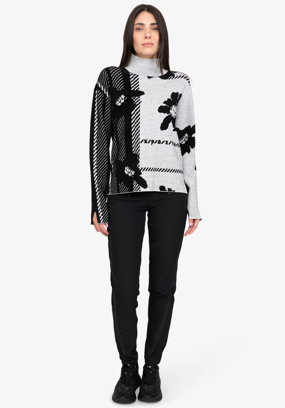 Sportalm Kitzbühel Strickpullover, mit Blumenprint