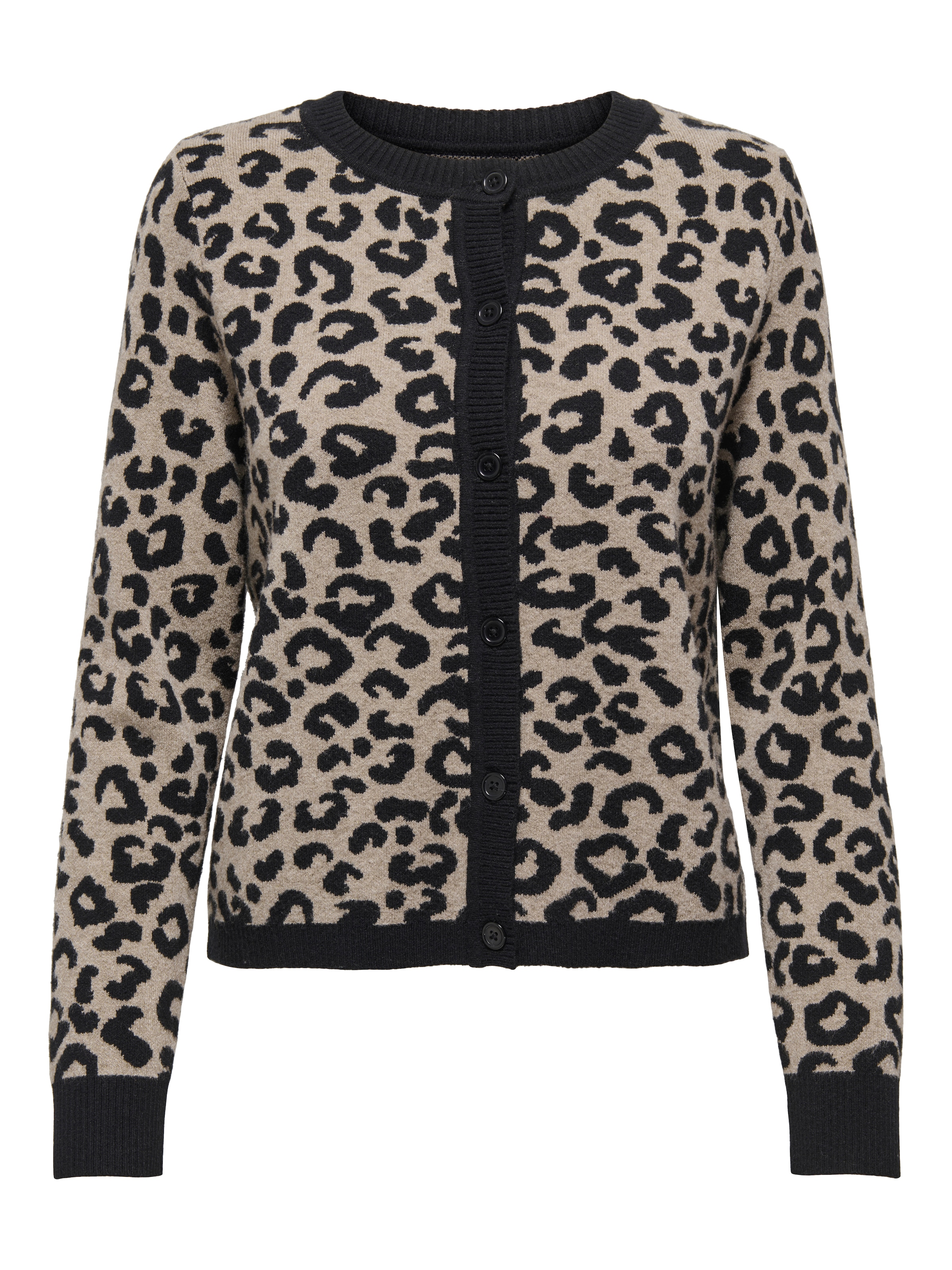 ONLY Strickjacke »ONLANNY LS O-NECK LEO CARDIGAN EX KNT«