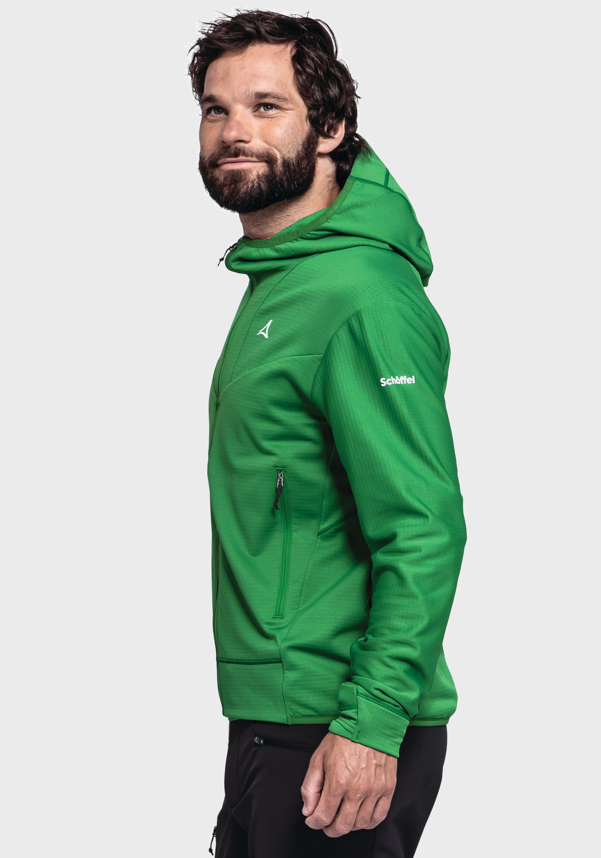 Schöffel Fleecejacke »Mountain Fleece Hoody Style Blaueis MNS«, mit Kapuze