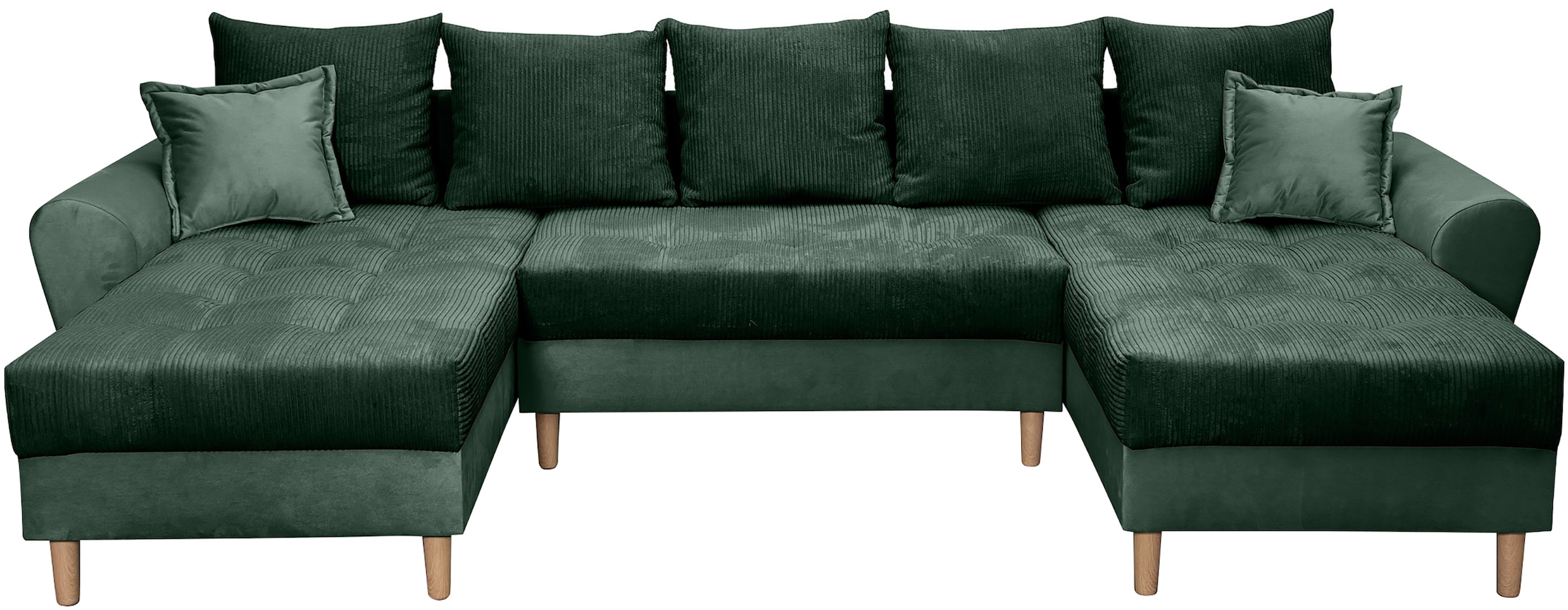 COLLECTION AB Wohnlandschaft »Raisa U-Form«, mit Federkern, Kissen und Steppung im Sitzbereich