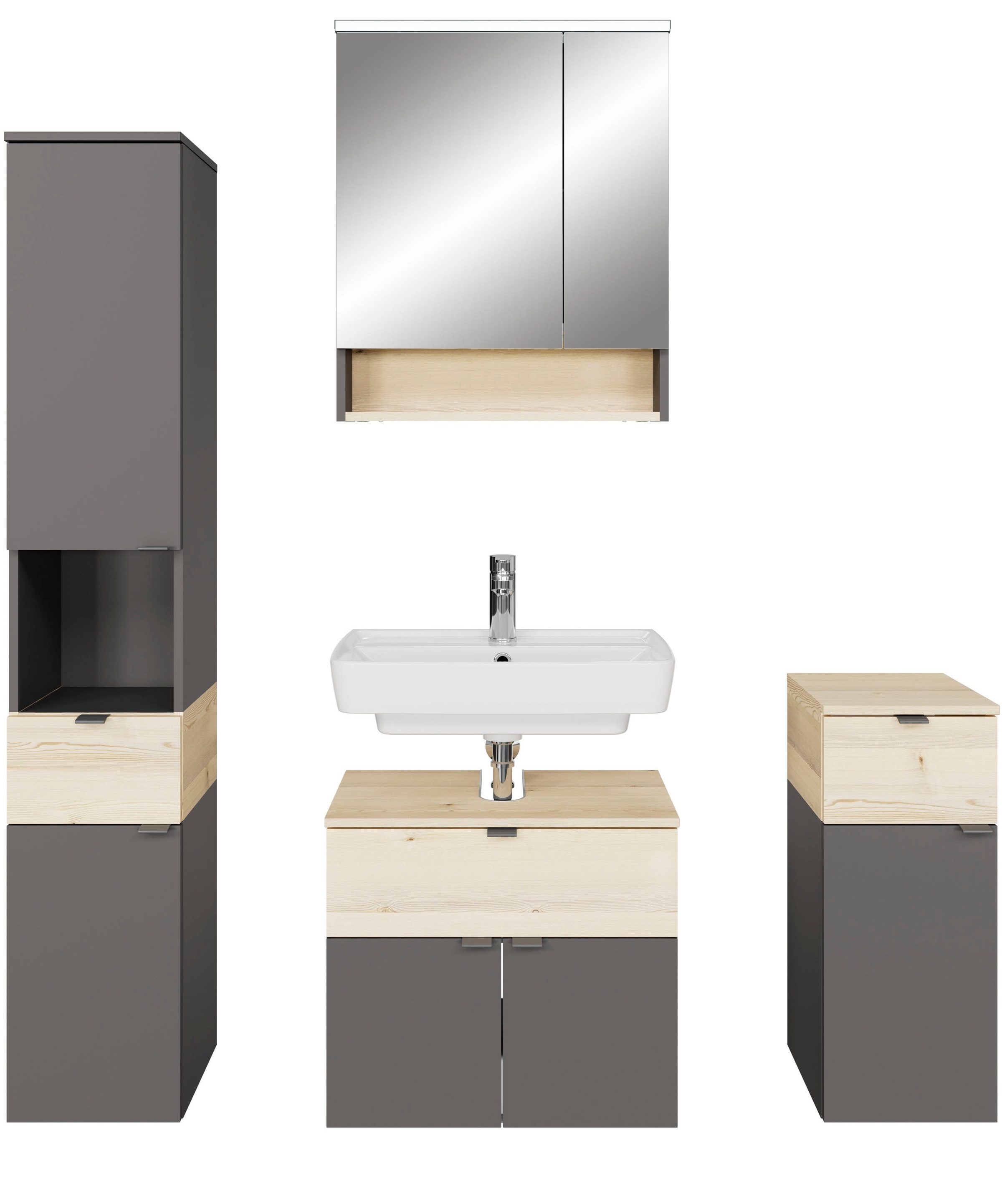 Saphir Badmöbel-Set »Quickset 394« Komplett-Set, 4 Stk. tlg.