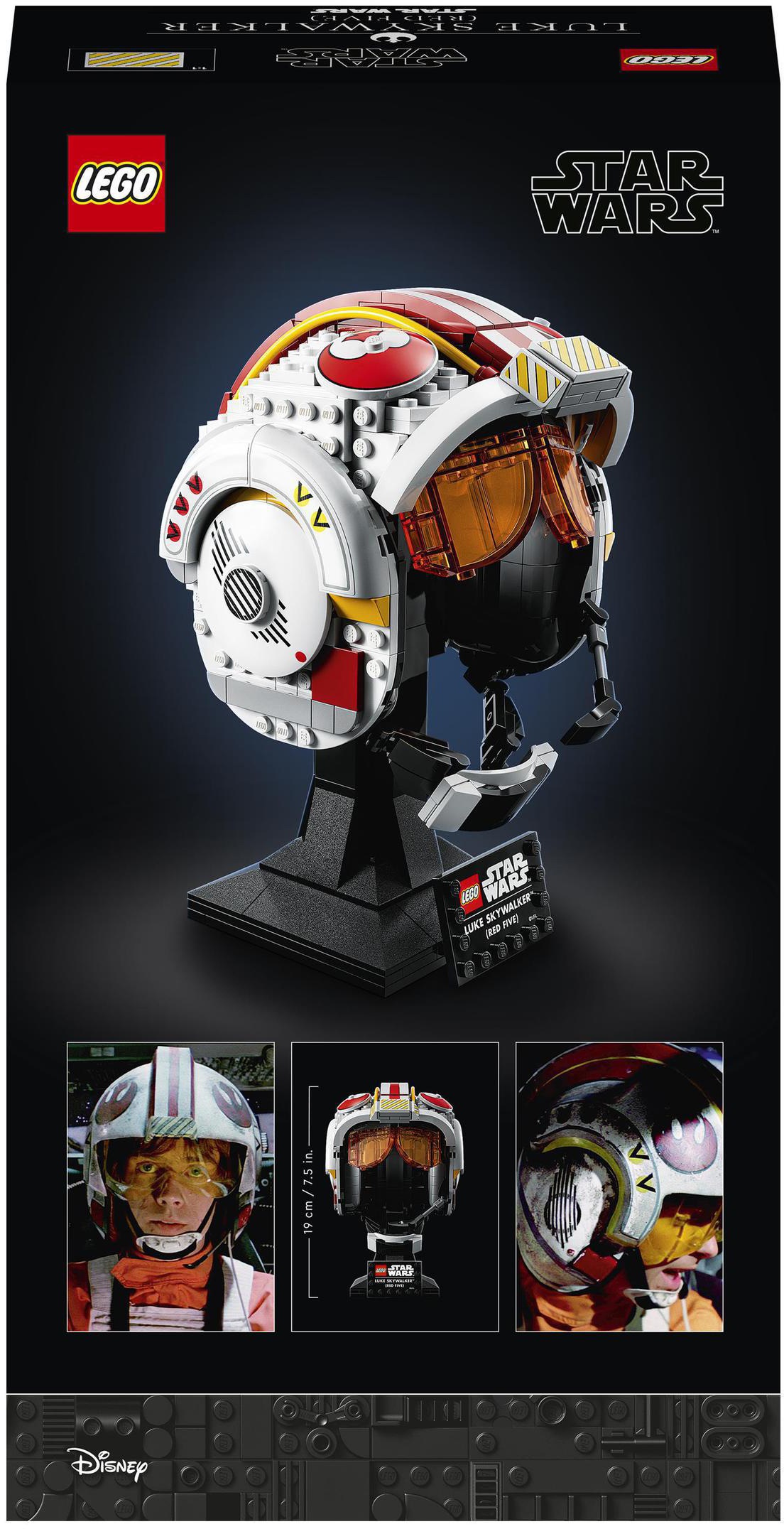 LEGO® Konstruktionsspielsteine »Helm von Luke Skywalker™ (Rot Fünf) (75327), LEGO® Star Wars™«, (675 St.), Made in Europe