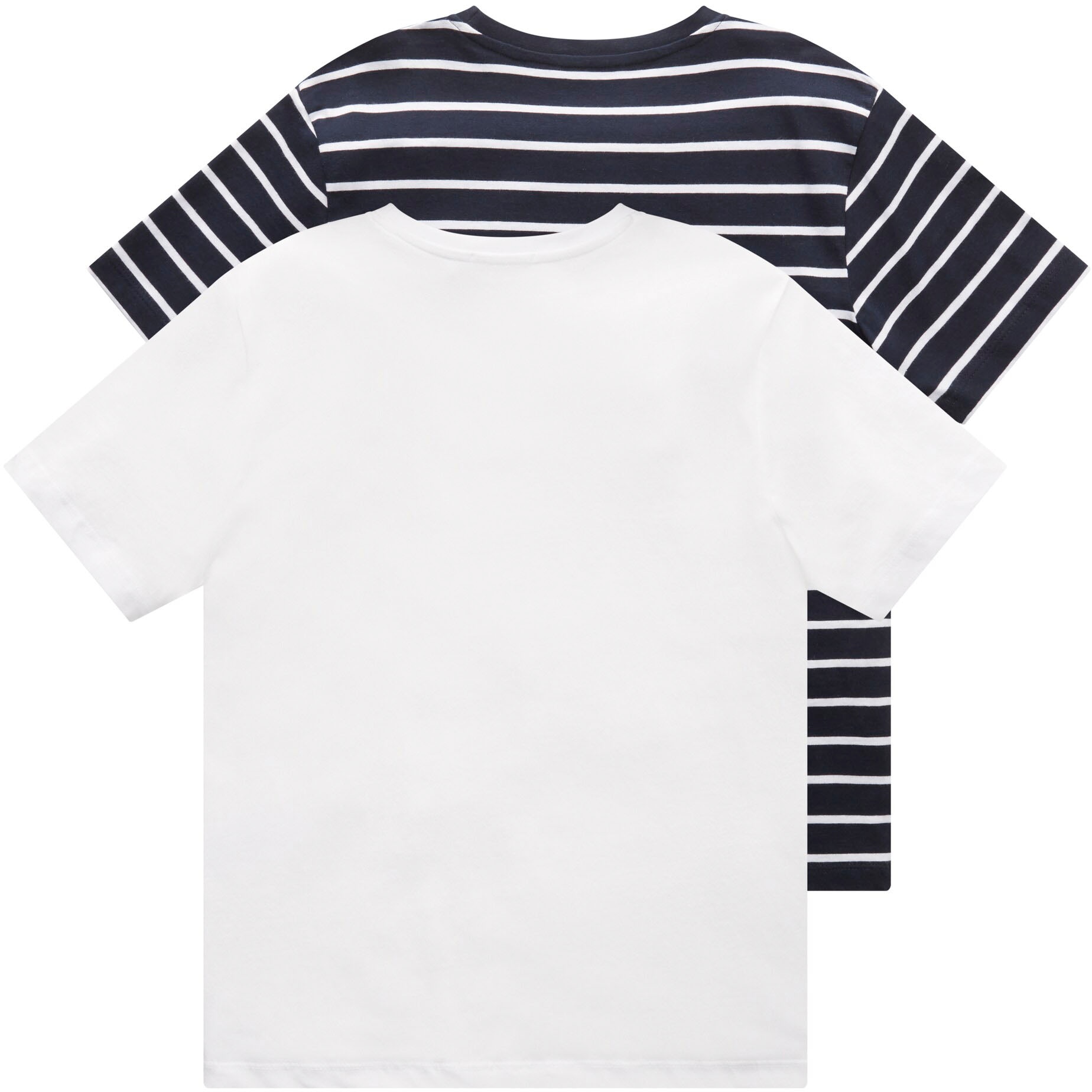 TOM TAILOR T-Shirt, (Packung, 2 zweierlei bei in 2), tlg., Ausführung