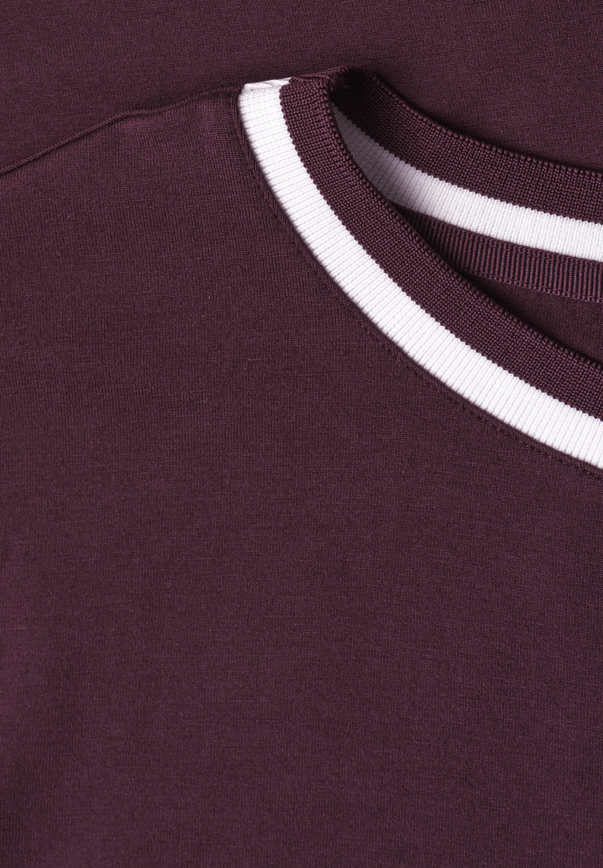 STREET ONE Kurzarmshirt Sommershirt mit Kontrastdetails
