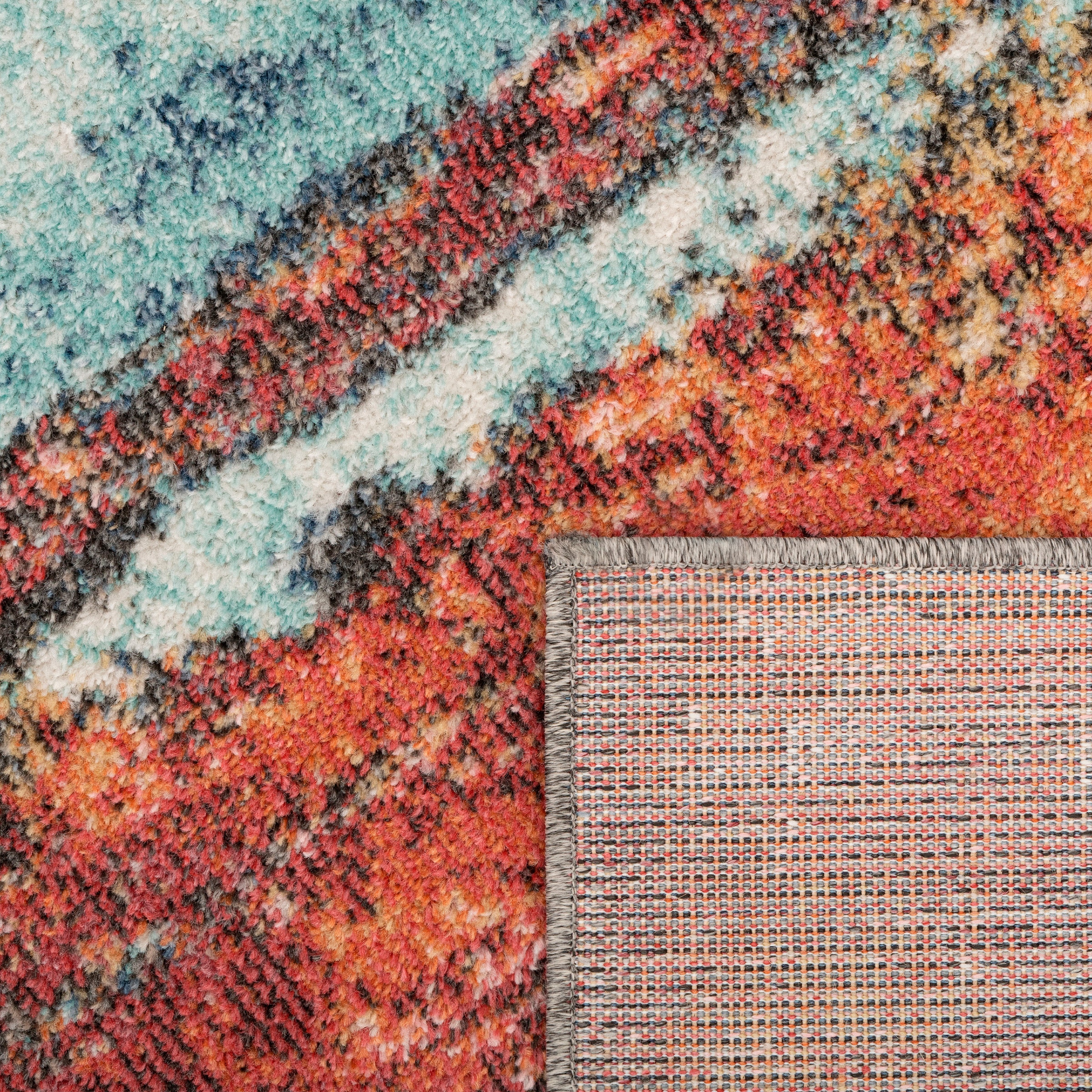 Paco Home Teppich »Ryan 933« rechteckig 12 mm Höhe Kurzflor, modernes abstraktes Design, Wohnzimmer, Schlafzimmer