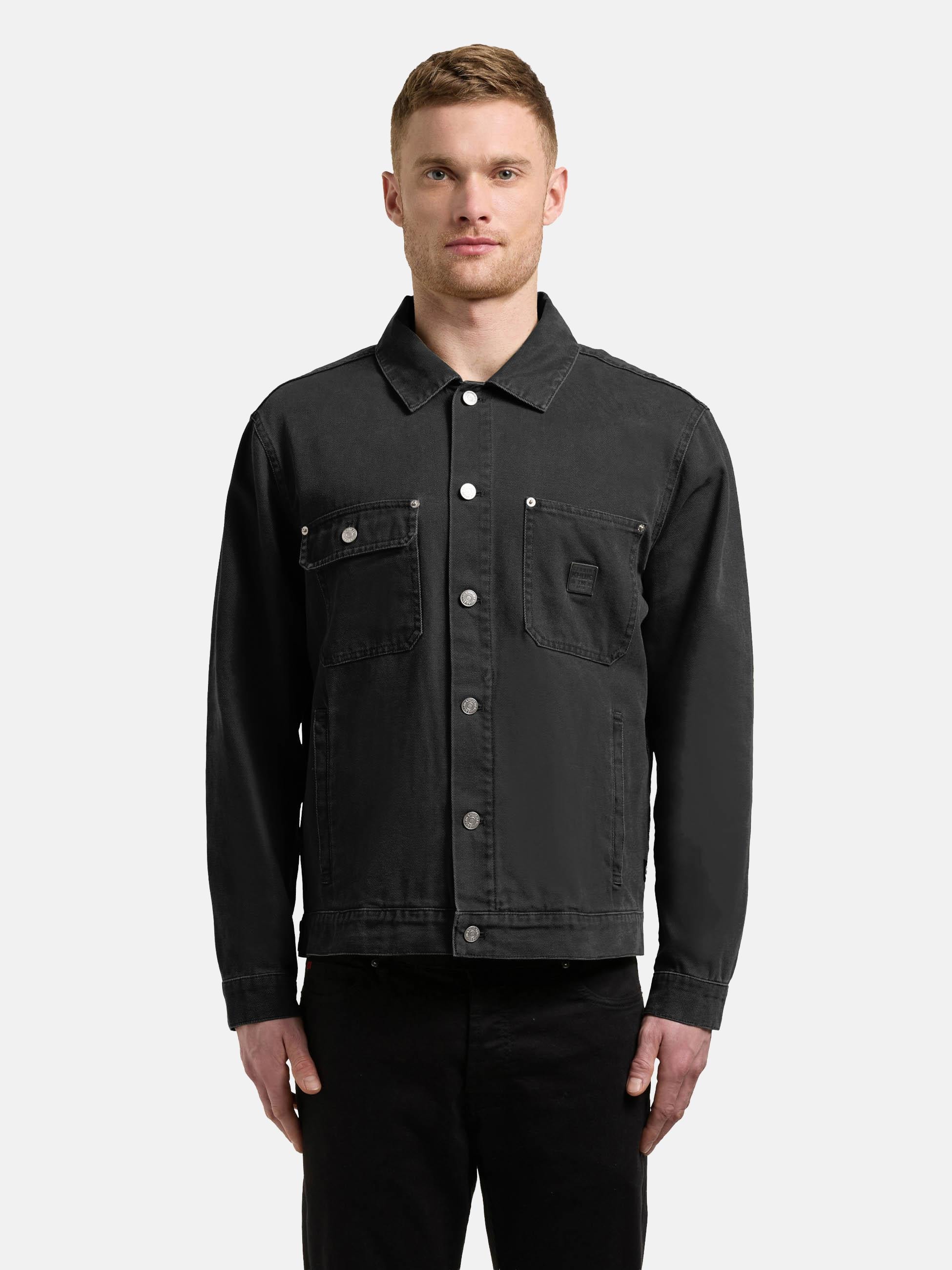 khujo Jeansjacke »Jeansjacke Ronny« ohne Kapuze Herren Denim-Jacke mit Brusttaschen