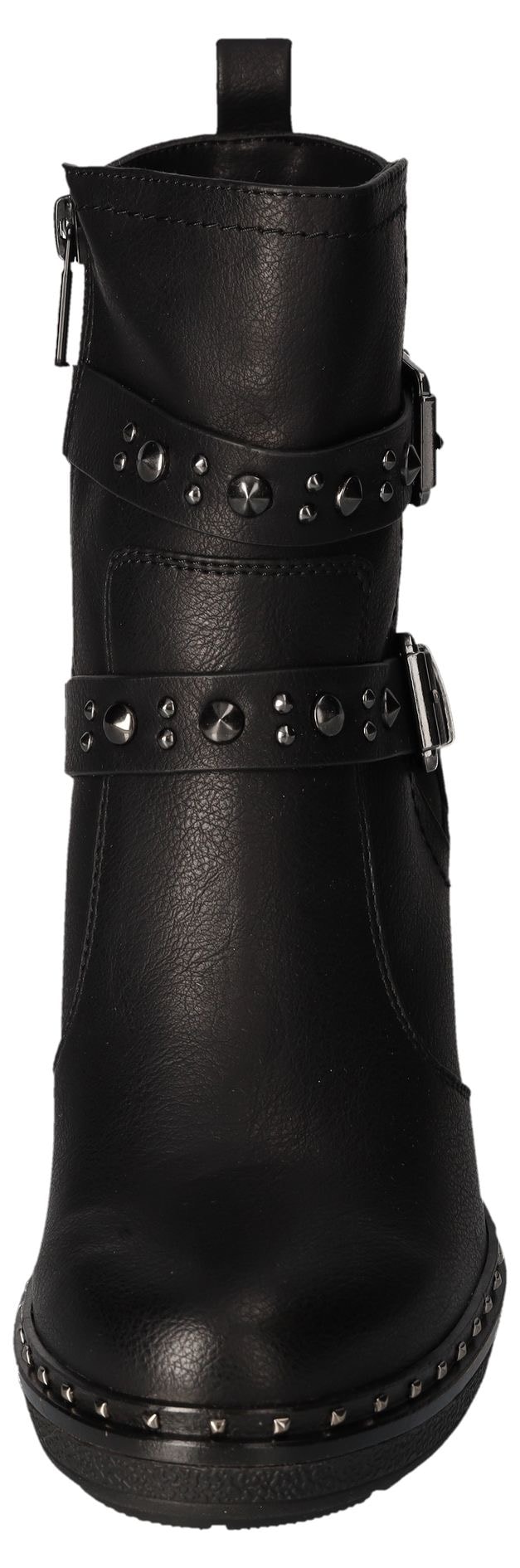 Mustang Shoes Plateaustiefelette, Stiefelette, Bikerboots mit Innenreißverschlus