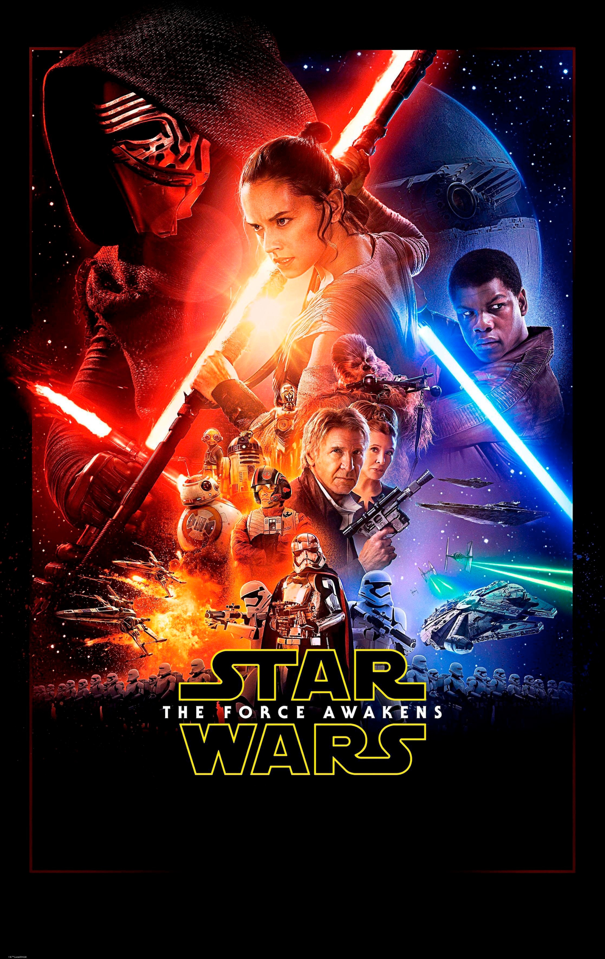 Komar Vliestapete »Star Wars EP7 Official Movie Poster«, 120x200 cm (Breite  x Höhe), Vliestapete, 100 cm Bahnbreite online kaufen | mit 3 Jahren XXL  Garantie