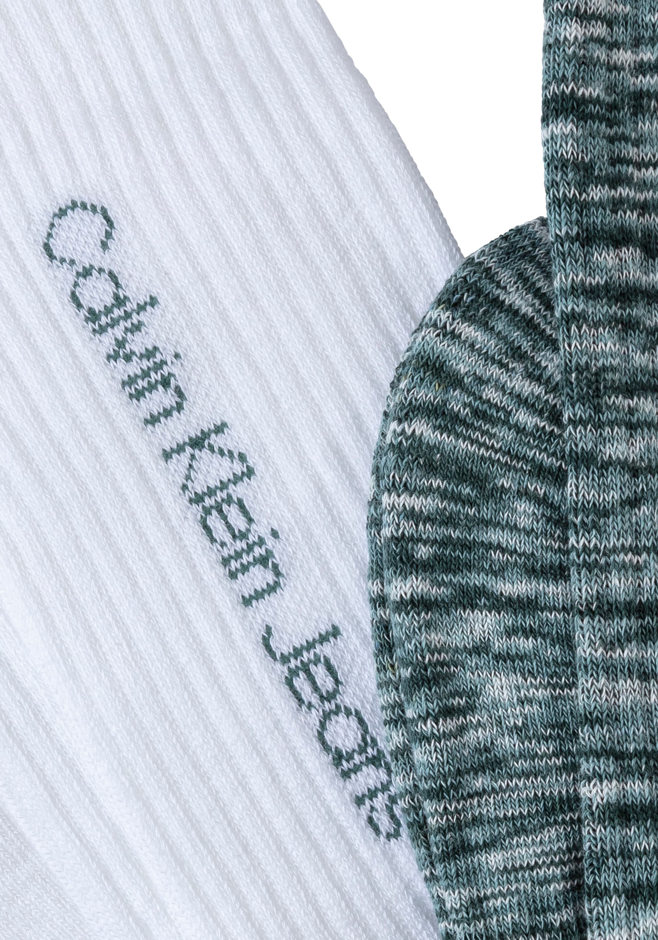 Calvin Klein Jeans Socken, (2 Paar), mit seitlichem Logoschriftzug
