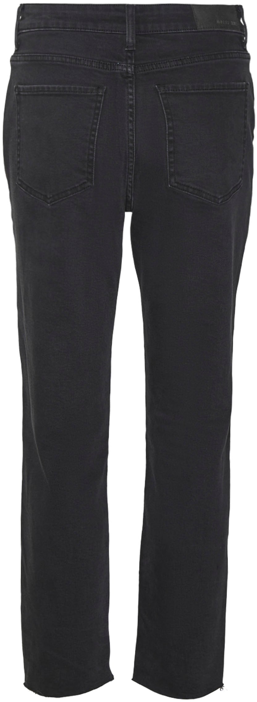 Noisy may Straight-Jeans »NMMONI HW STRAIGHT ANK BLACK JEANS NOOS«, mit offenem Saum