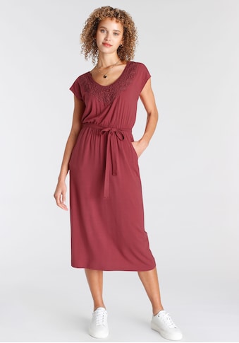 Tamaris Jerseykleid, mit V-Ausschnitt - NEUE KOLLEKTION kaufen