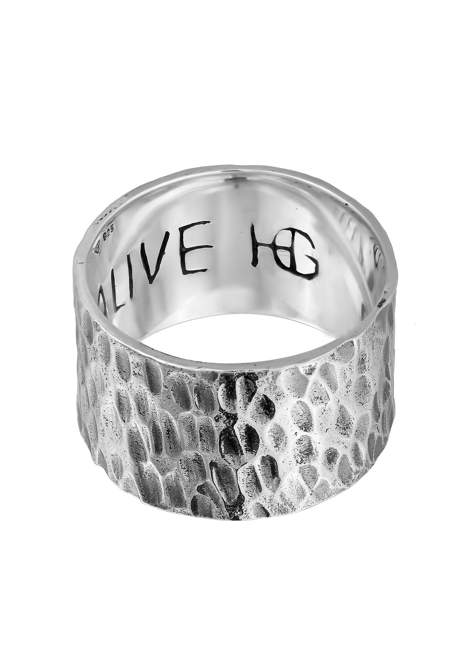 HAZE & GLORY Silberring »Ring Bandring - Feel Alive 925 Silber«