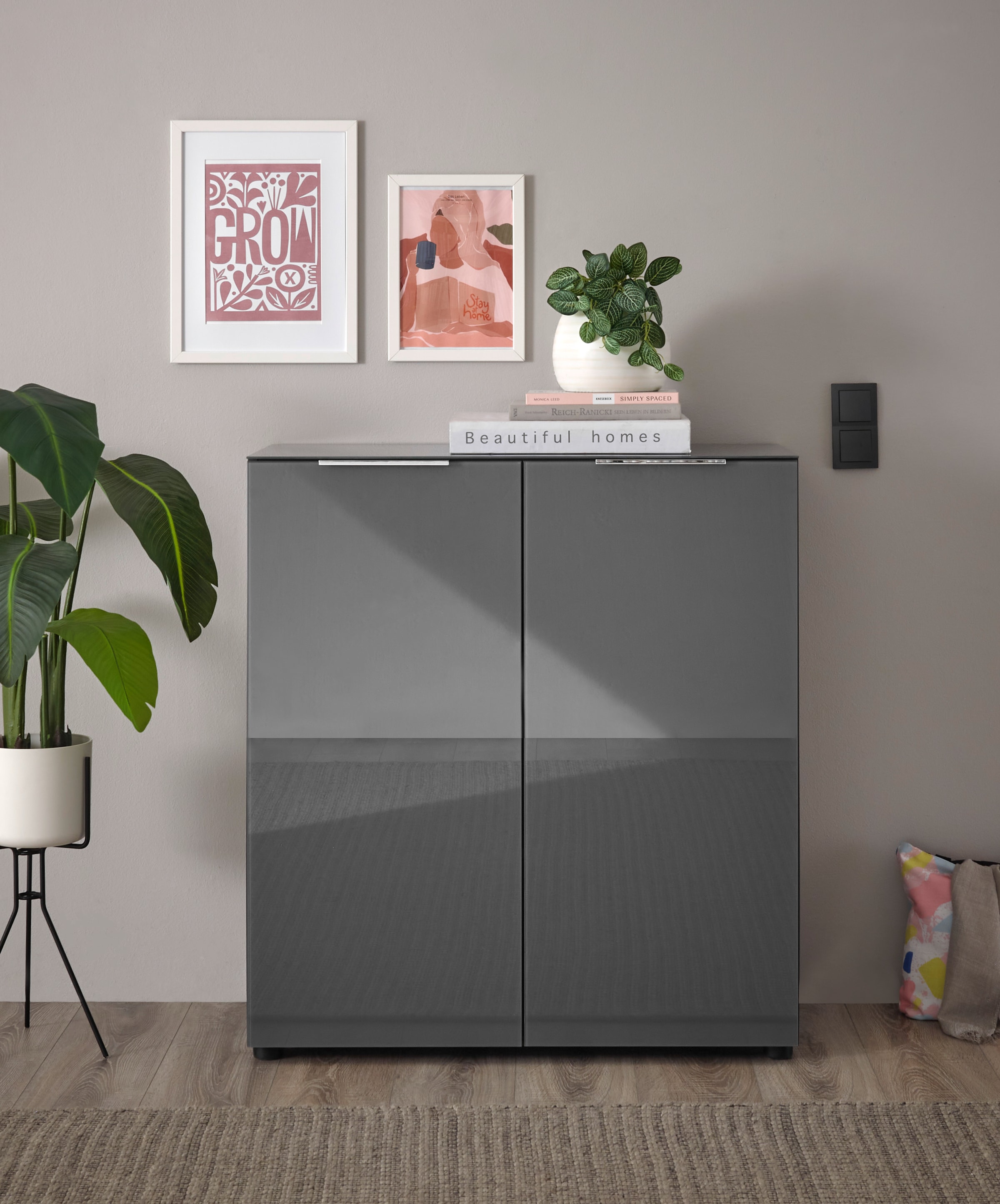 HBZ Kommode »Santorin, BxHxT 90x99x40 cm« 1 Stk. tlg. Breite 90cm, Softclose für Türen, Melaminbeschichtung