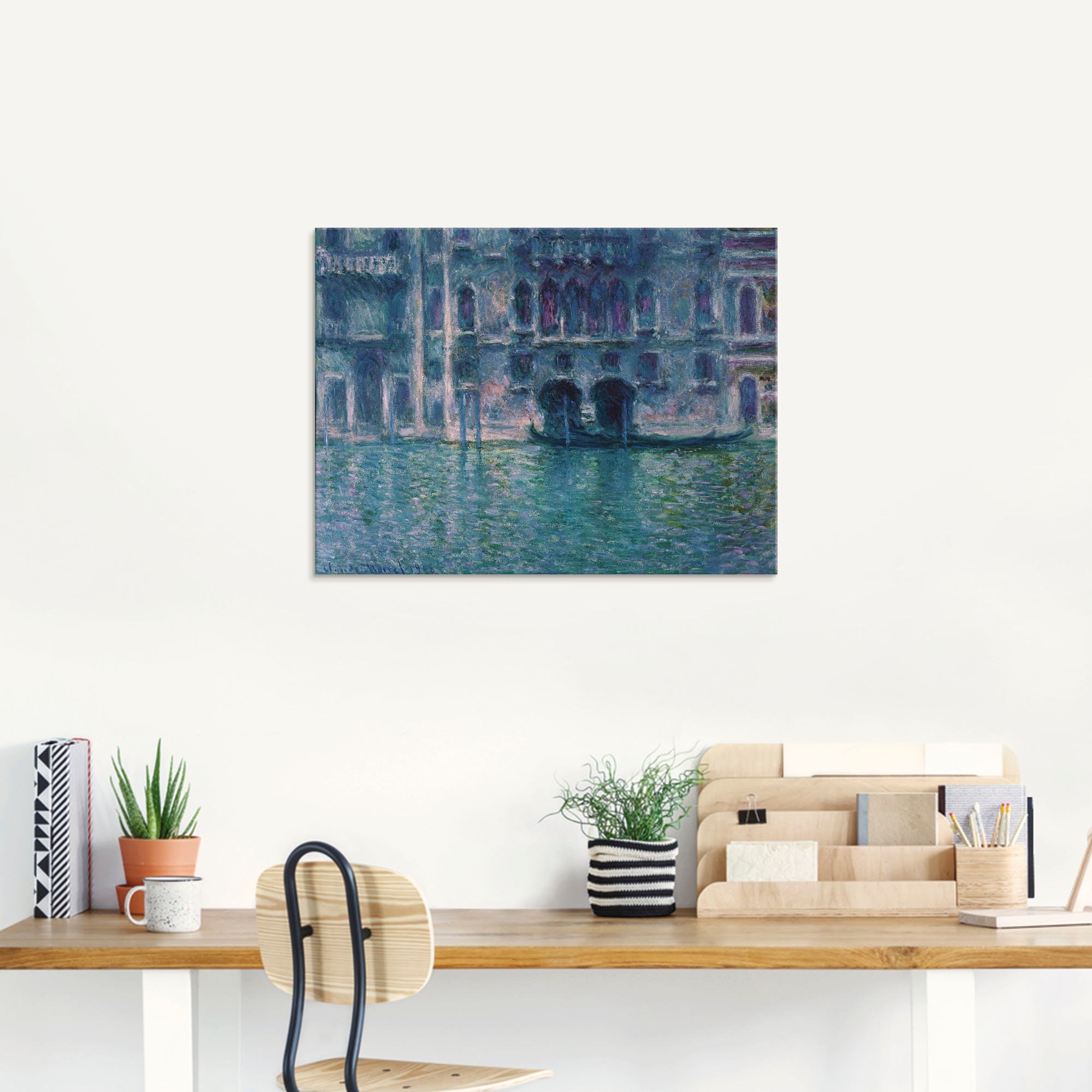 Artland Glasbild »Der Palazzo de Mula in Venedig. 1908«, Italien, (1 St.), in verschiedenen Größen