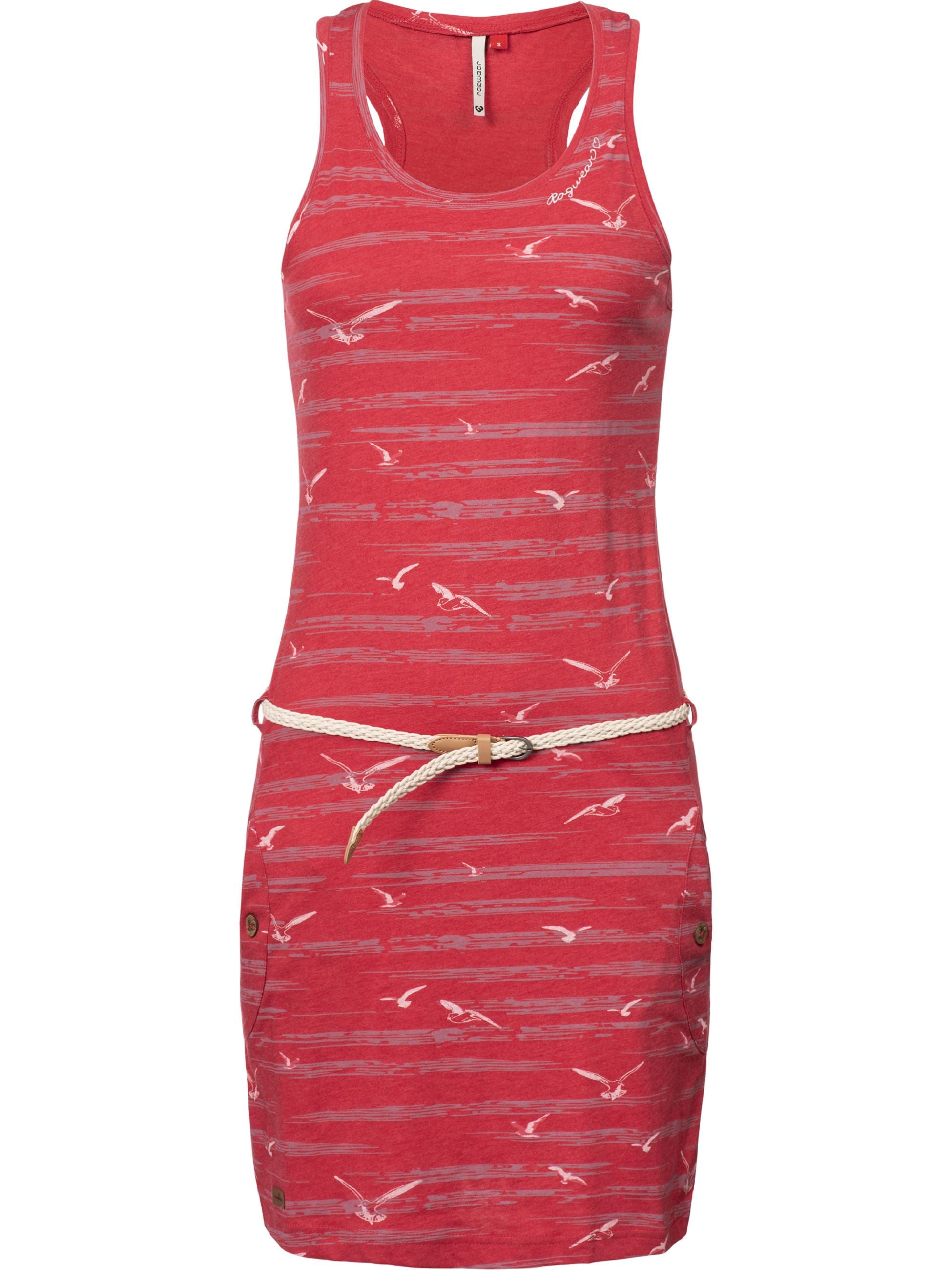 Ragwear Jerseykleid »Jerseykleid Kesy«, stylisches Shirtkleid mit Printmuster u. Gürtel