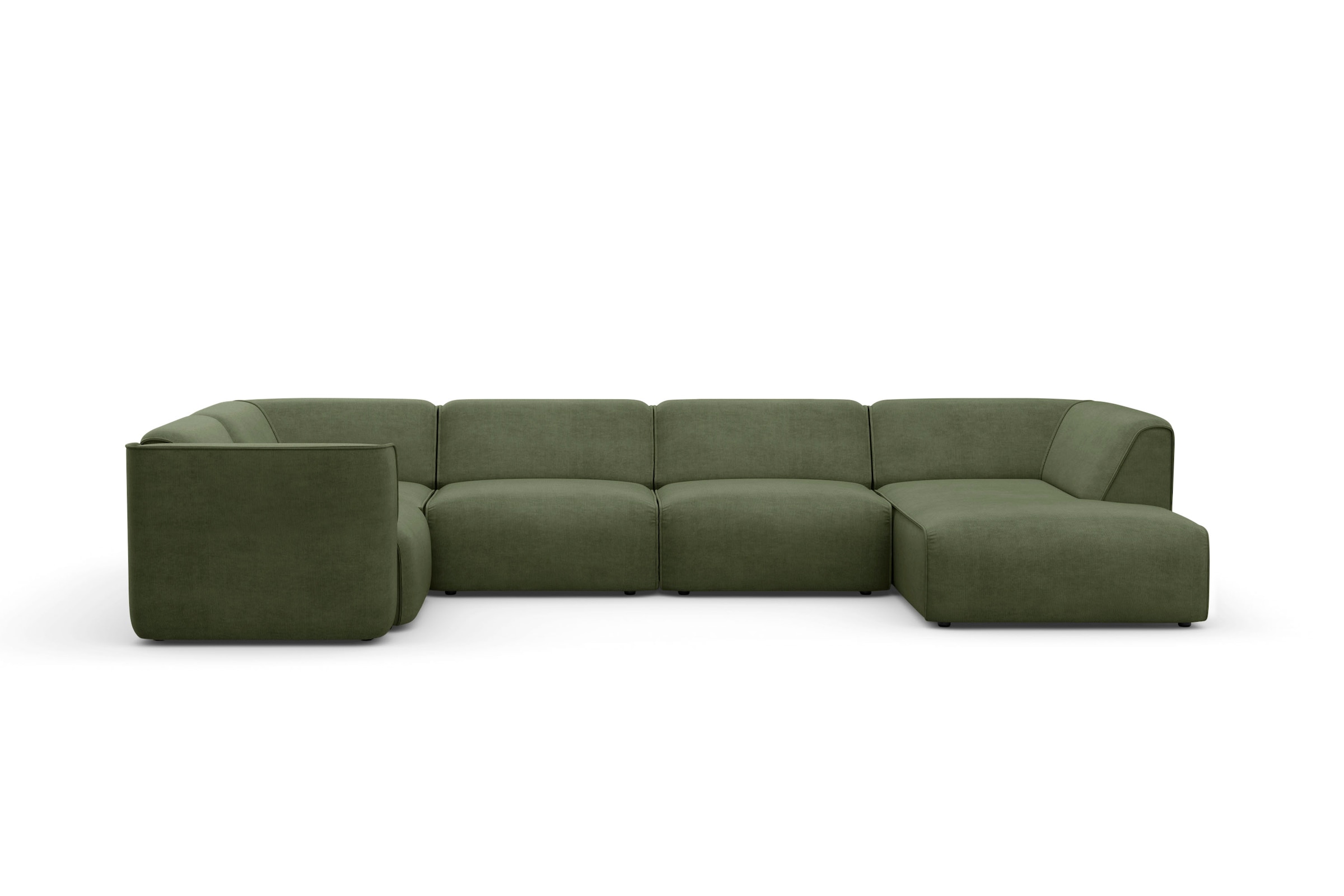 RAUM.ID Wohnlandschaft »Merid U-Form, jederzeit durch Module erweiterbar, B/T/H: 367/206/70 cm«, als Modul oder separat verwendbar, für individuelle Zusammenstellung
