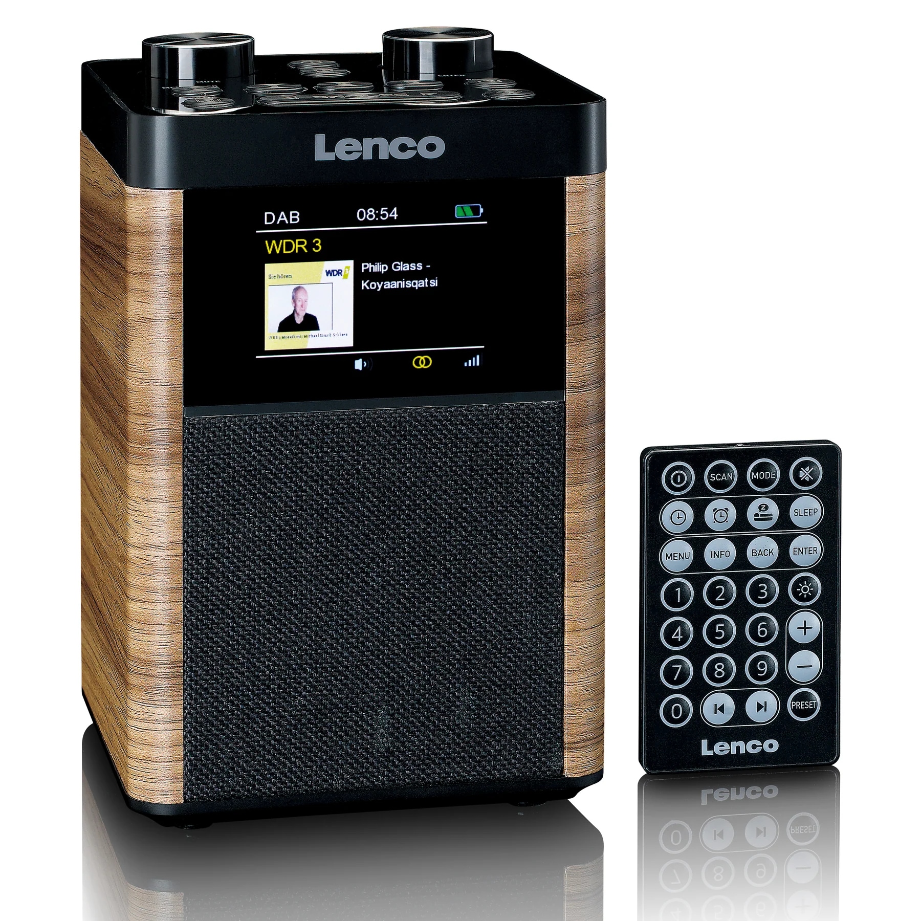 Lenco Digitalradio (DAB+) »PDR-060WD« (Bluetooth Digitalradio (DAB+) | FM-Tuner mit RDS ) tragbar, 10 W Lautsprecher, bis zu 14h Laufzeit