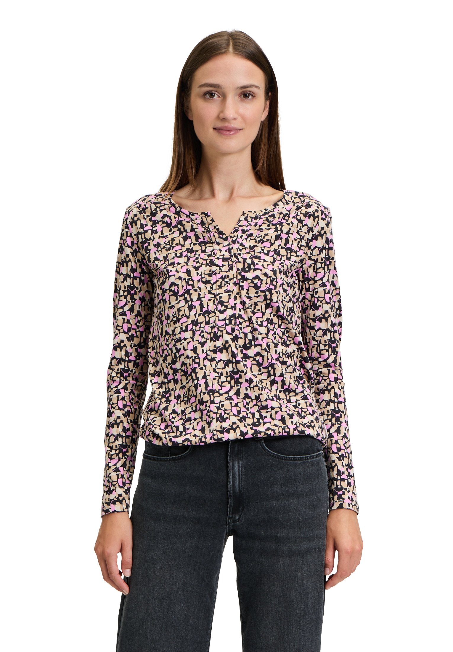 Betty&Co Langarmshirt »Casual-Shirt mit Gummizug«