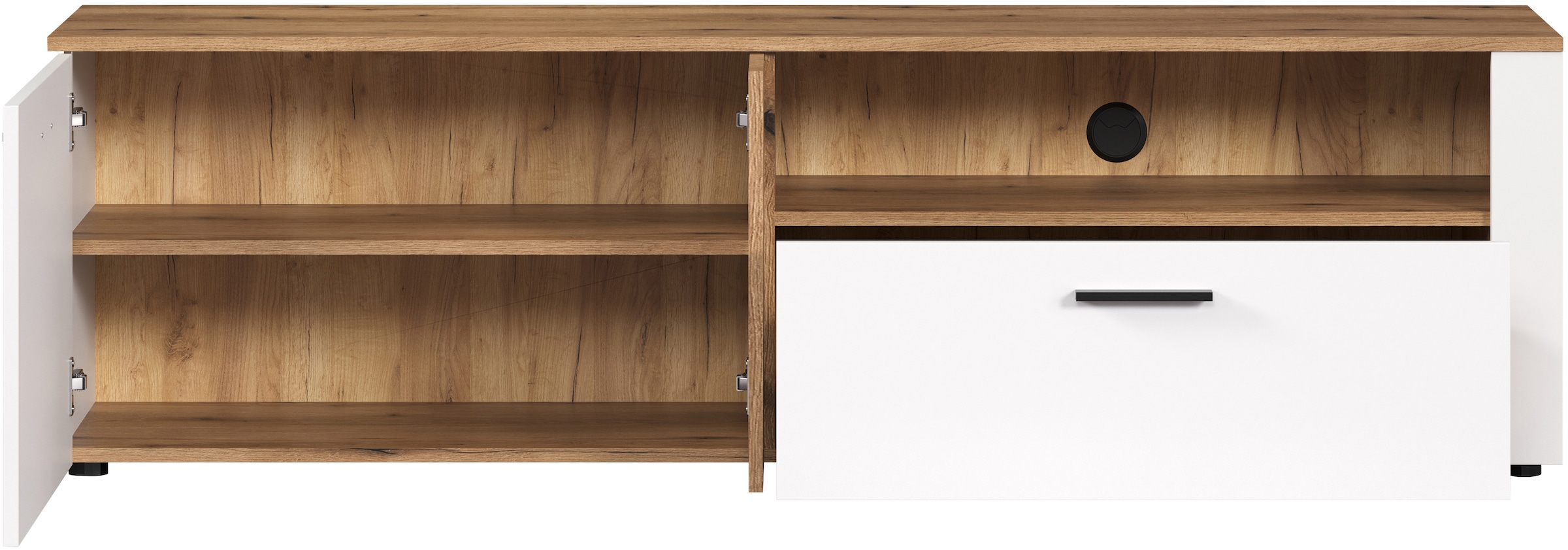 INOSIGN Lowboard »Linz TV-Kommode, TV-Rack«, (1 St.), TV-Lowboard mit Hirnholzapplikationen - B/T/H: 170/42/50 cm