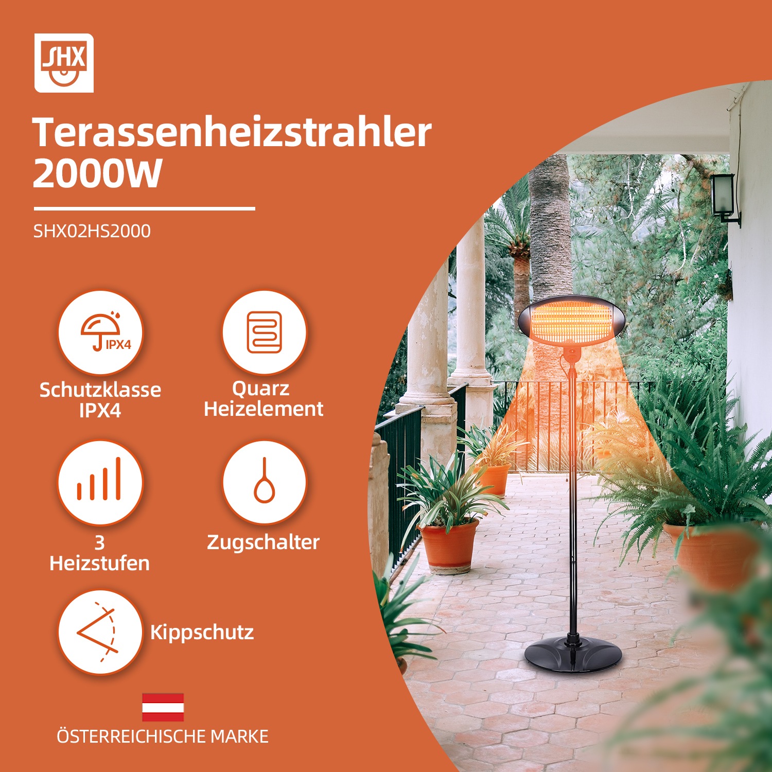 SHX Heizstrahler »SHX02HS2000«