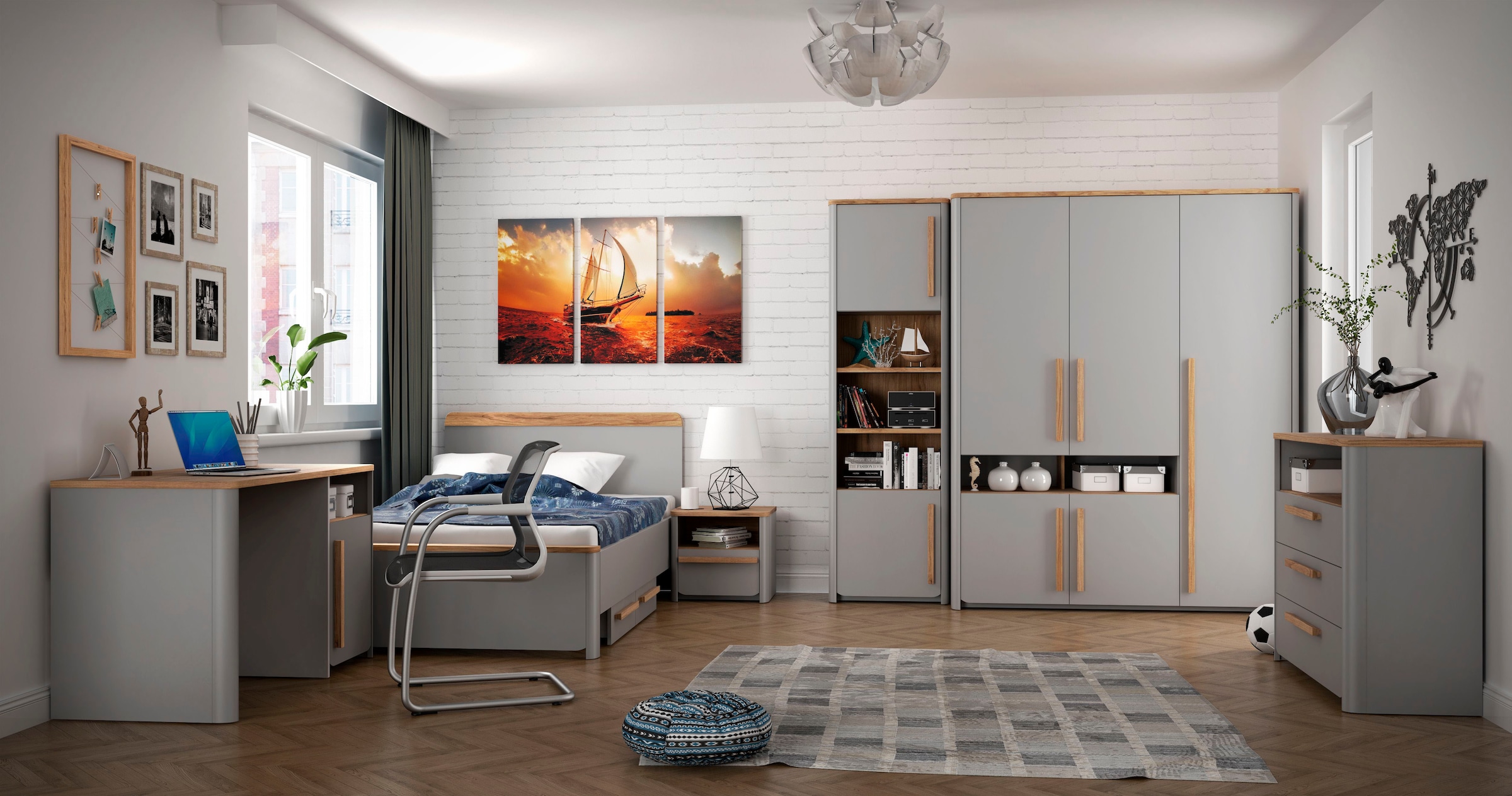 FORTE Einzelbett »Surfino«, Liegefläche 120 cm