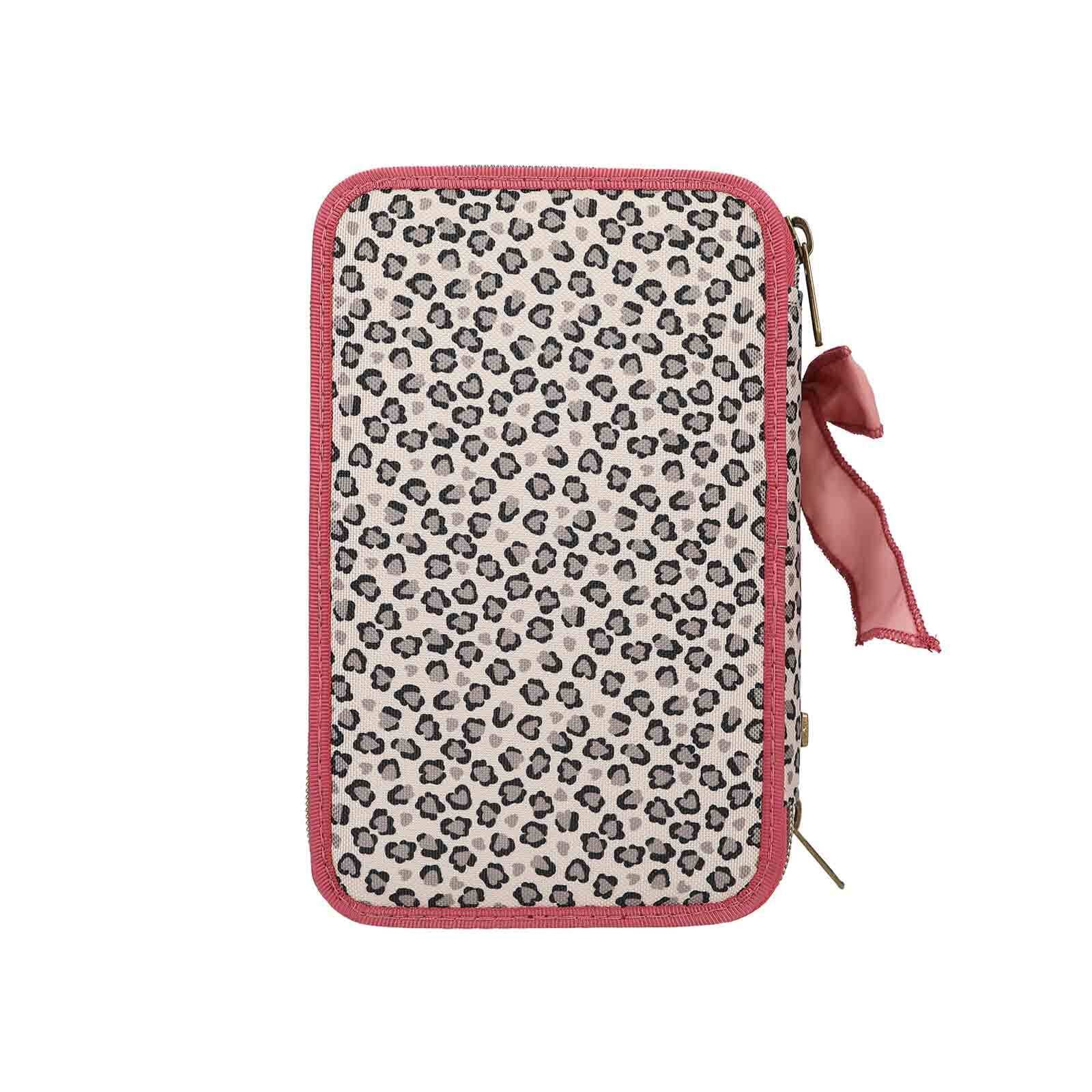 Depesche Buntstift »3-Fach Federtasche LEOHEART TOPModel 7,5 x 13 x 20 cm rosa«