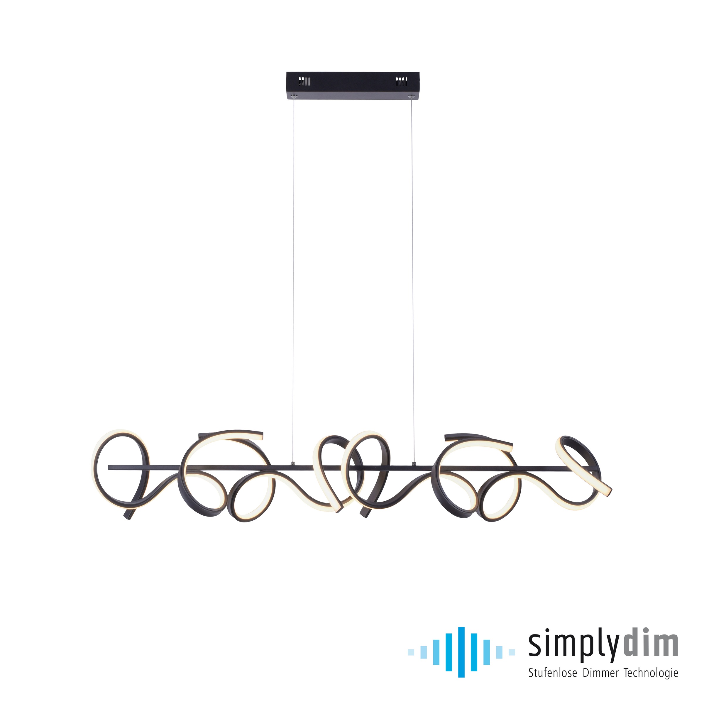 JUST LIGHT LED Deckenleuchte »CURLS«, 4 flammig, Leuchtmittel LED-Board | LED fest integriert, LED