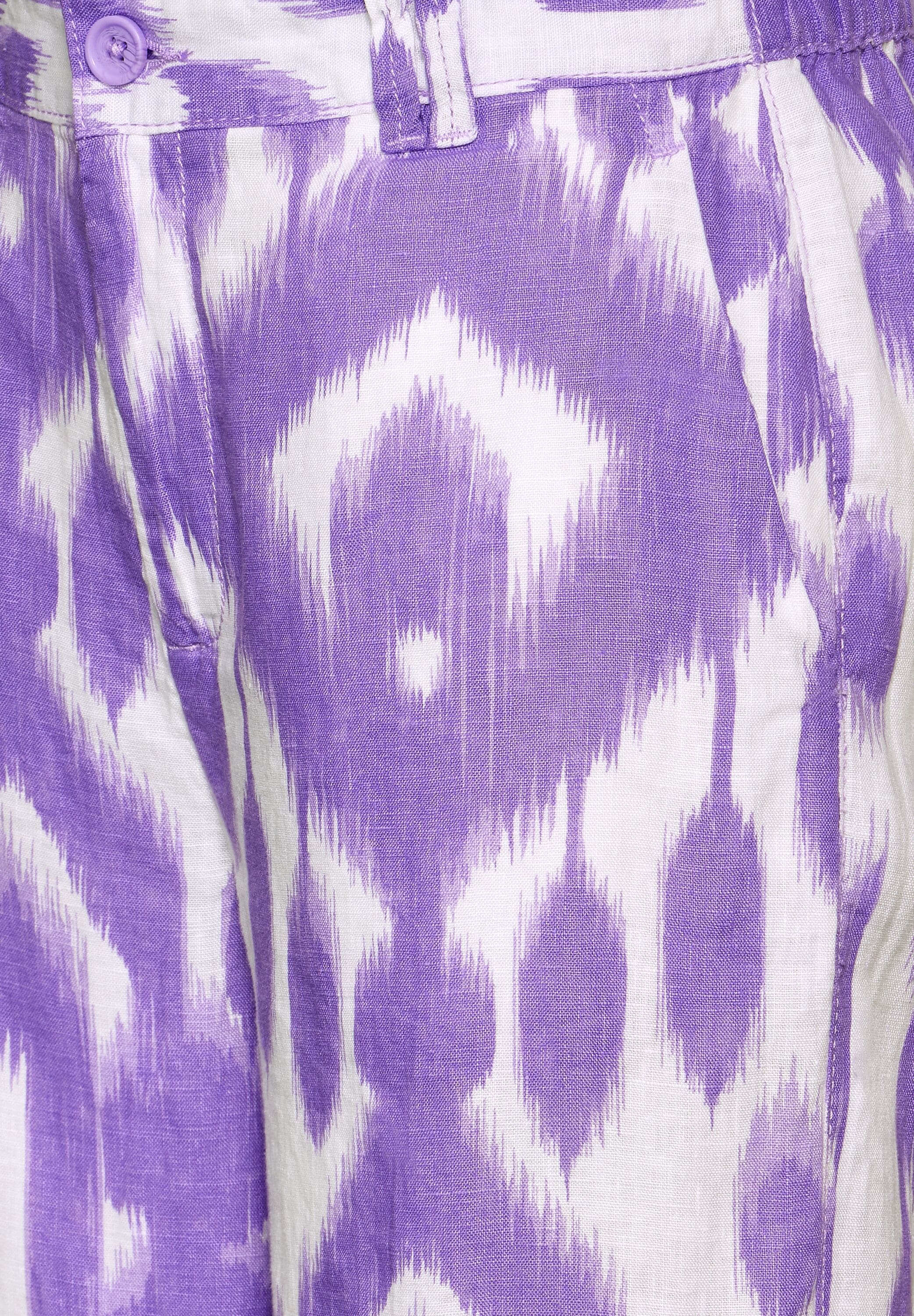 STREET ONE Leinenhose, mit Ikat Muster