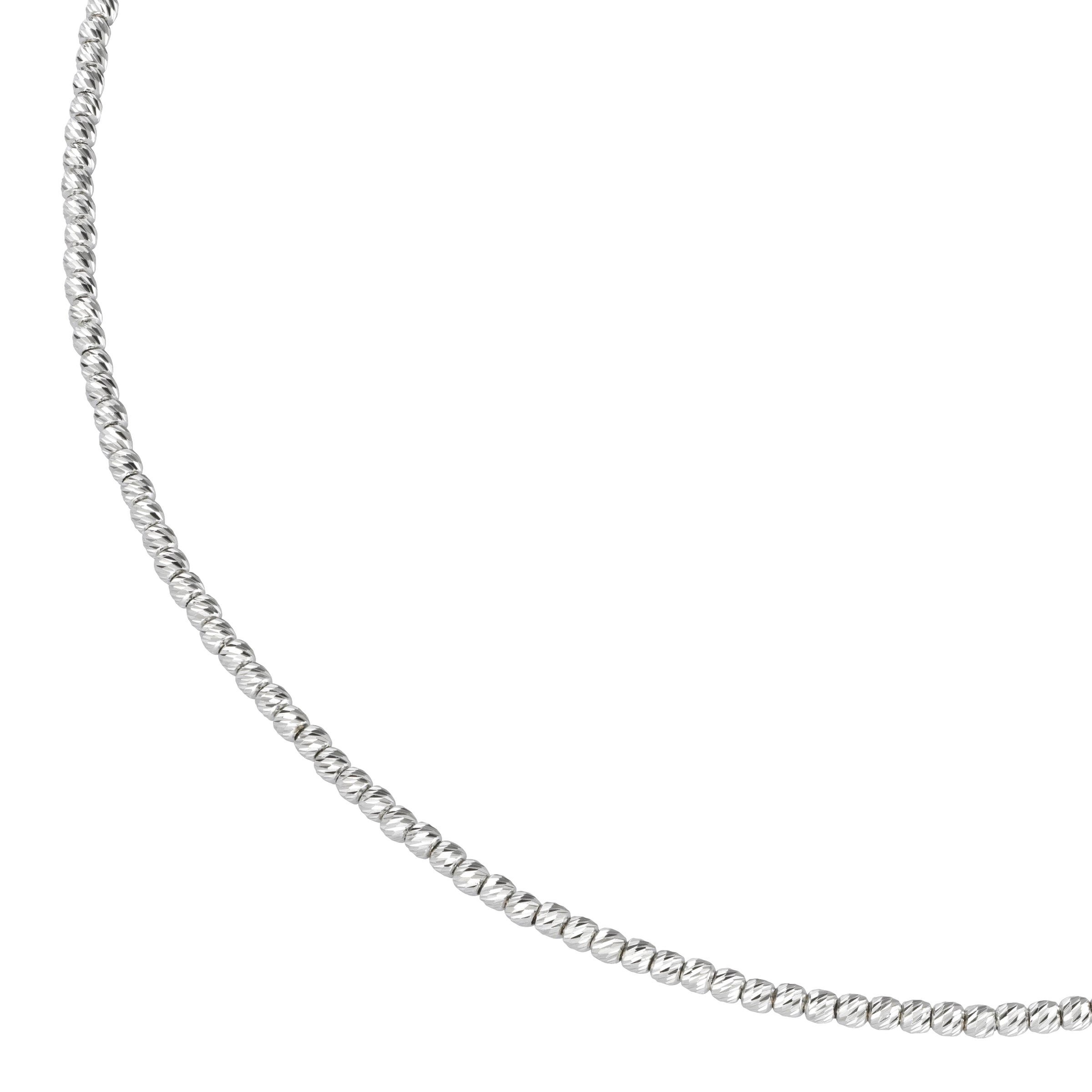 Smart Jewel Collier »Collier mit facettierten Kugeln, Silber 925«