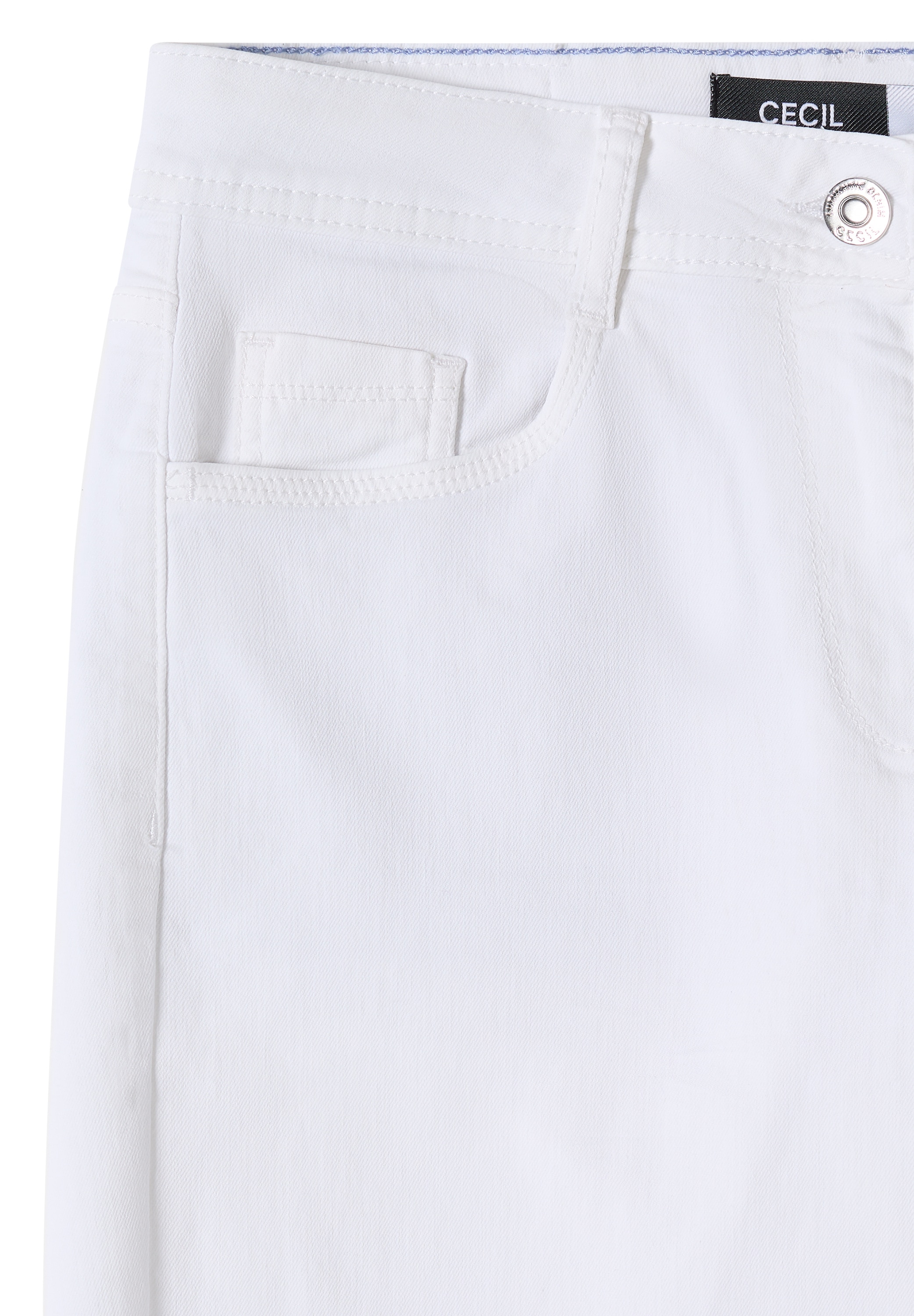 Cecil 3/4-Jeans »Style Neele White« Wide Leg / mit Stretch