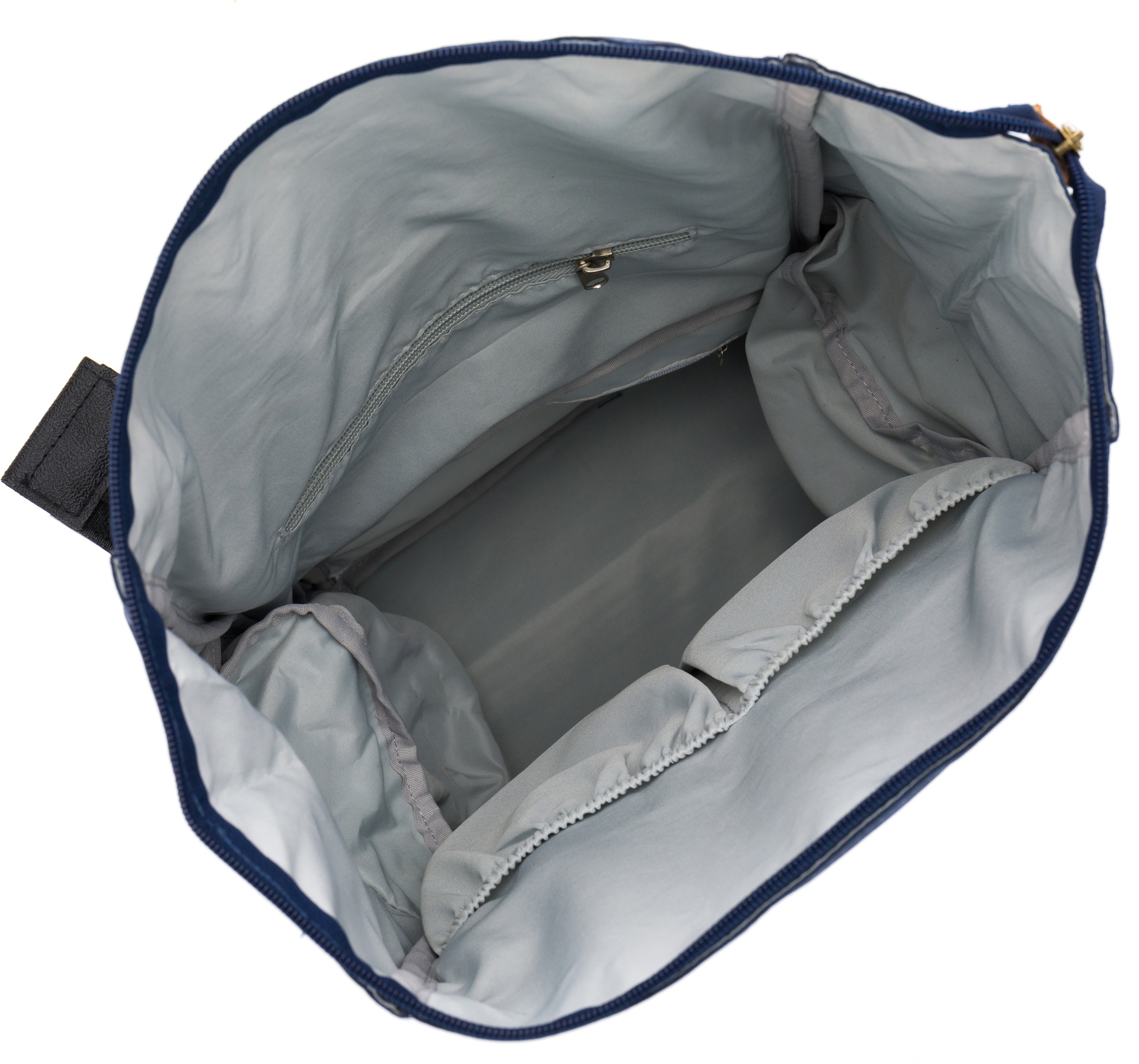 Fillikid Wickelrucksack »Rolltop Berlin, navy melange«, Reflektoren, inkl. Wickeltunterlage