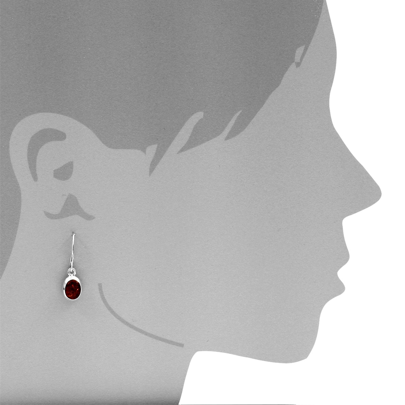 OSTSEE-SCHMUCK Paar Ohrhänger »- Helli - Silber 925/000 - Bernstein«