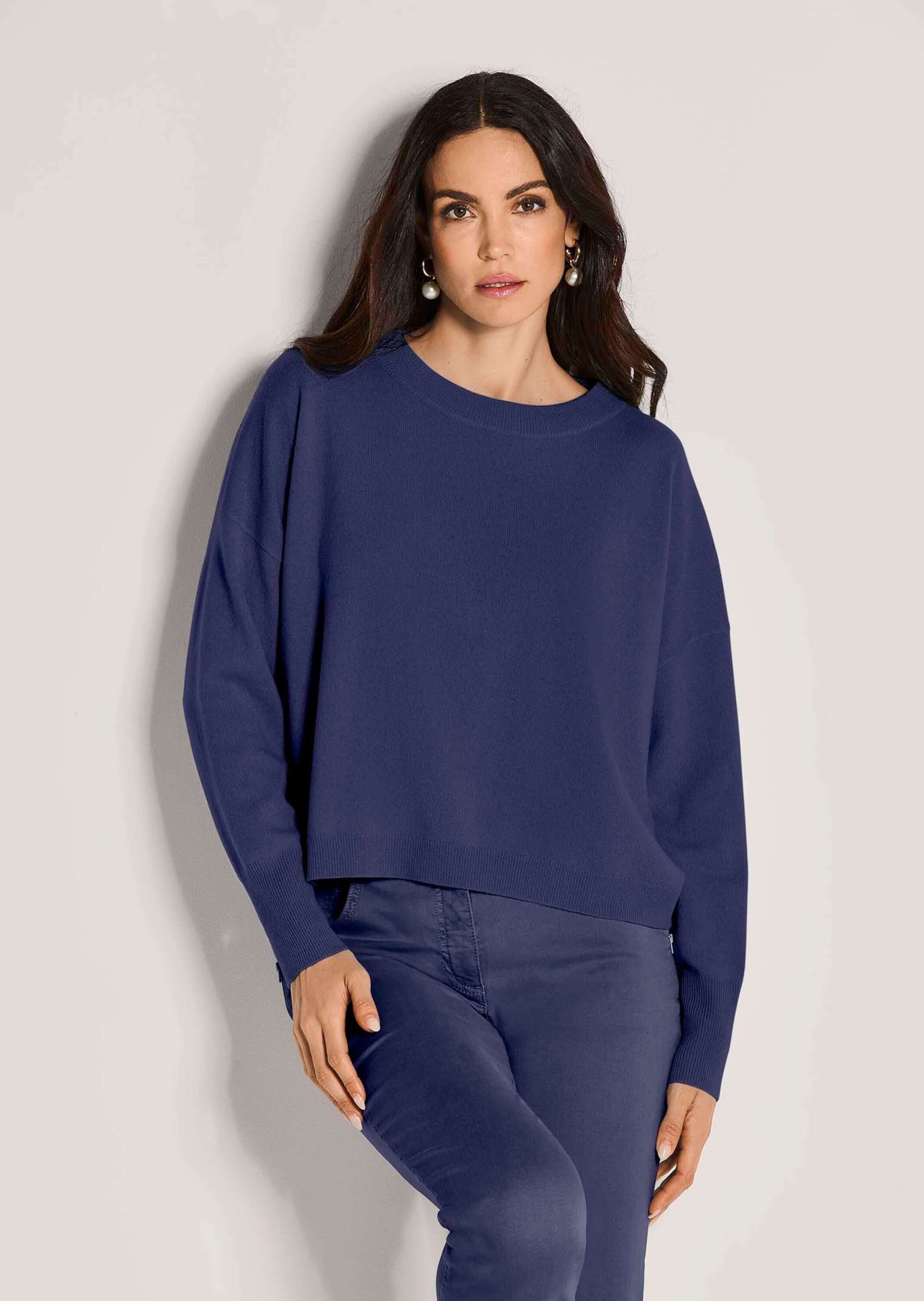 MADELEINE Longpullover »Strickpullover Kaschmir Pullover mit Rundhalsausschnitt«