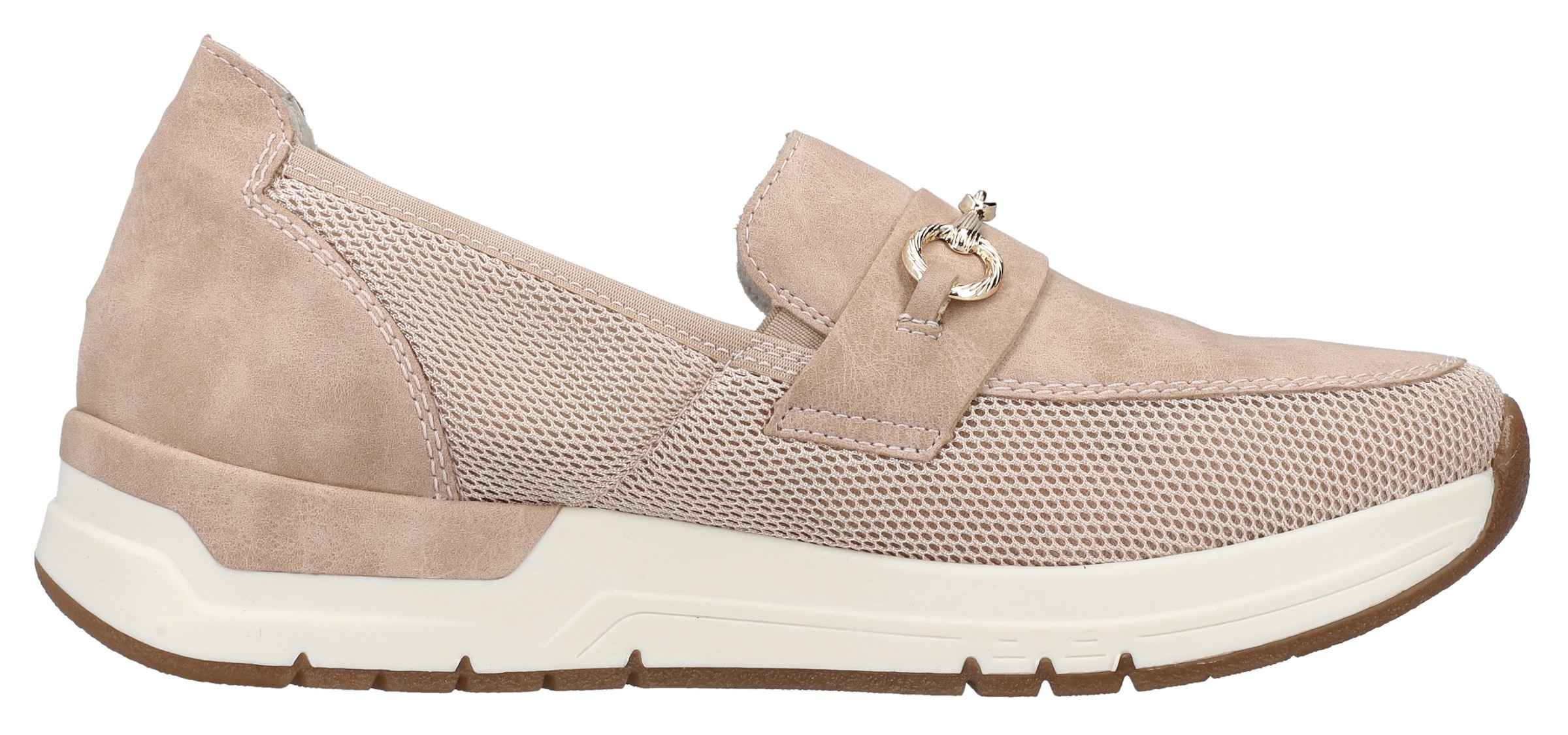 Rieker Slip-On Sneaker »Slipper vegan«, Slipper, Freizeitschuh mit eleganter Zierspange