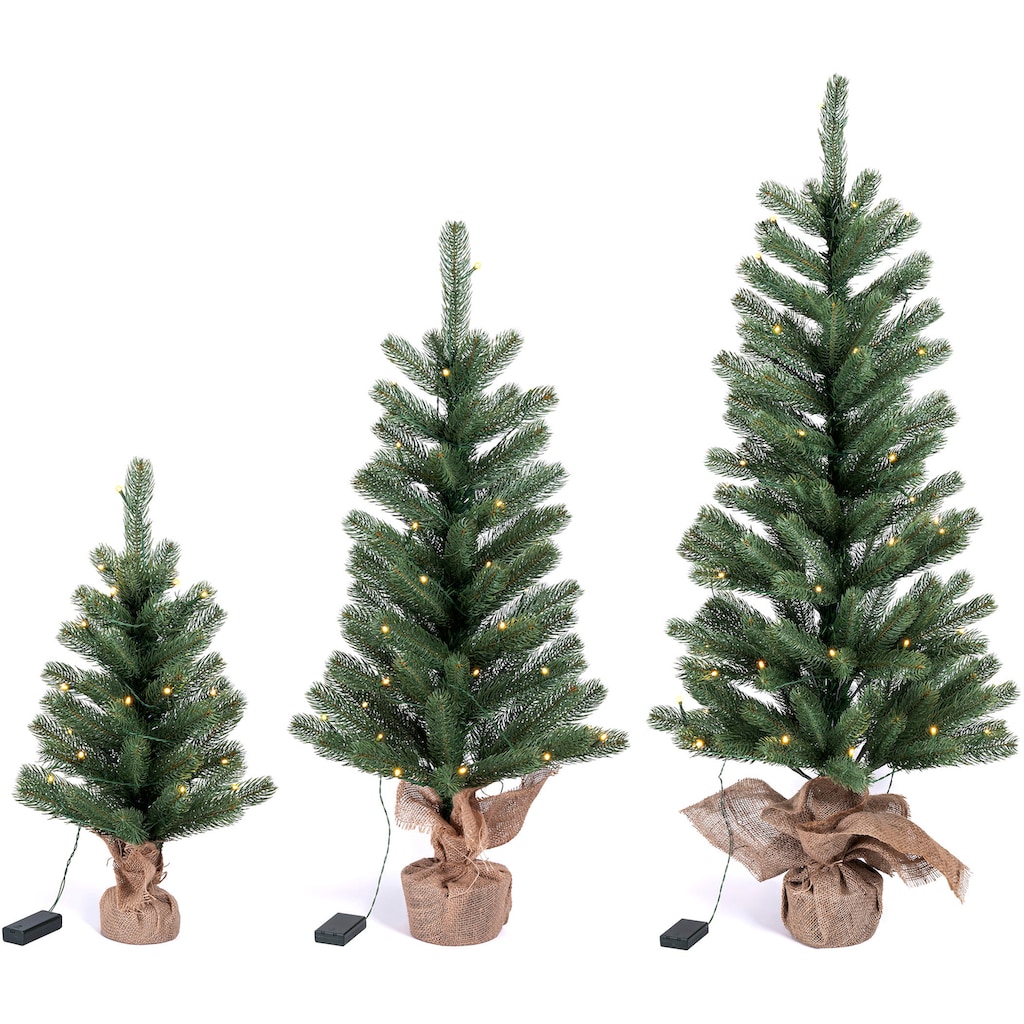 IC Winterworld Künstlicher Weihnachtsbaum »LED-Tannenbaum, künstlicher Christbaum«, Nordmanntanne