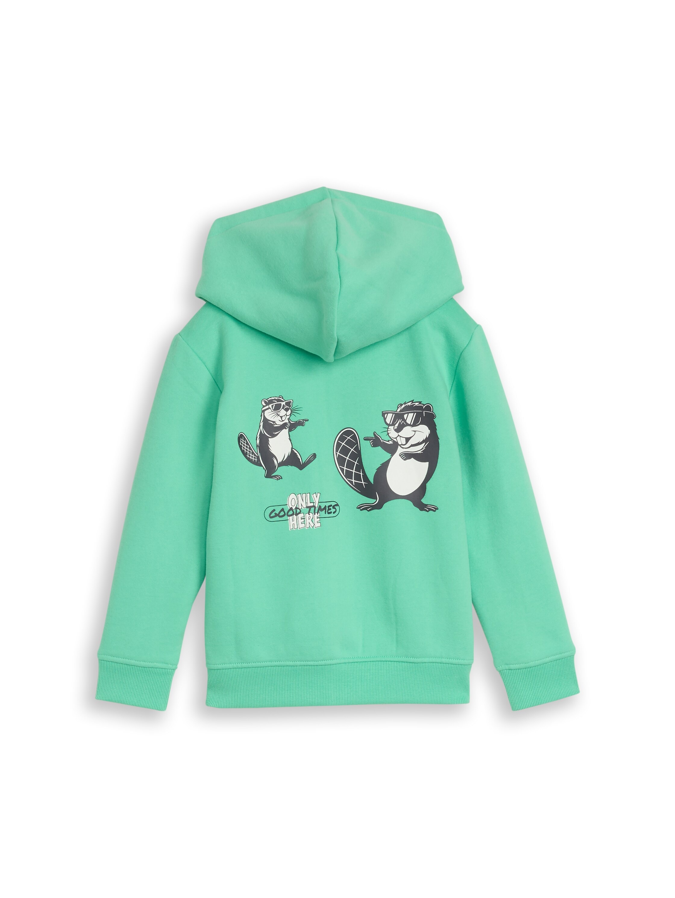 TOM TAILOR Kapuzensweatjacke mit Prints / Reißverschluss / für Kids