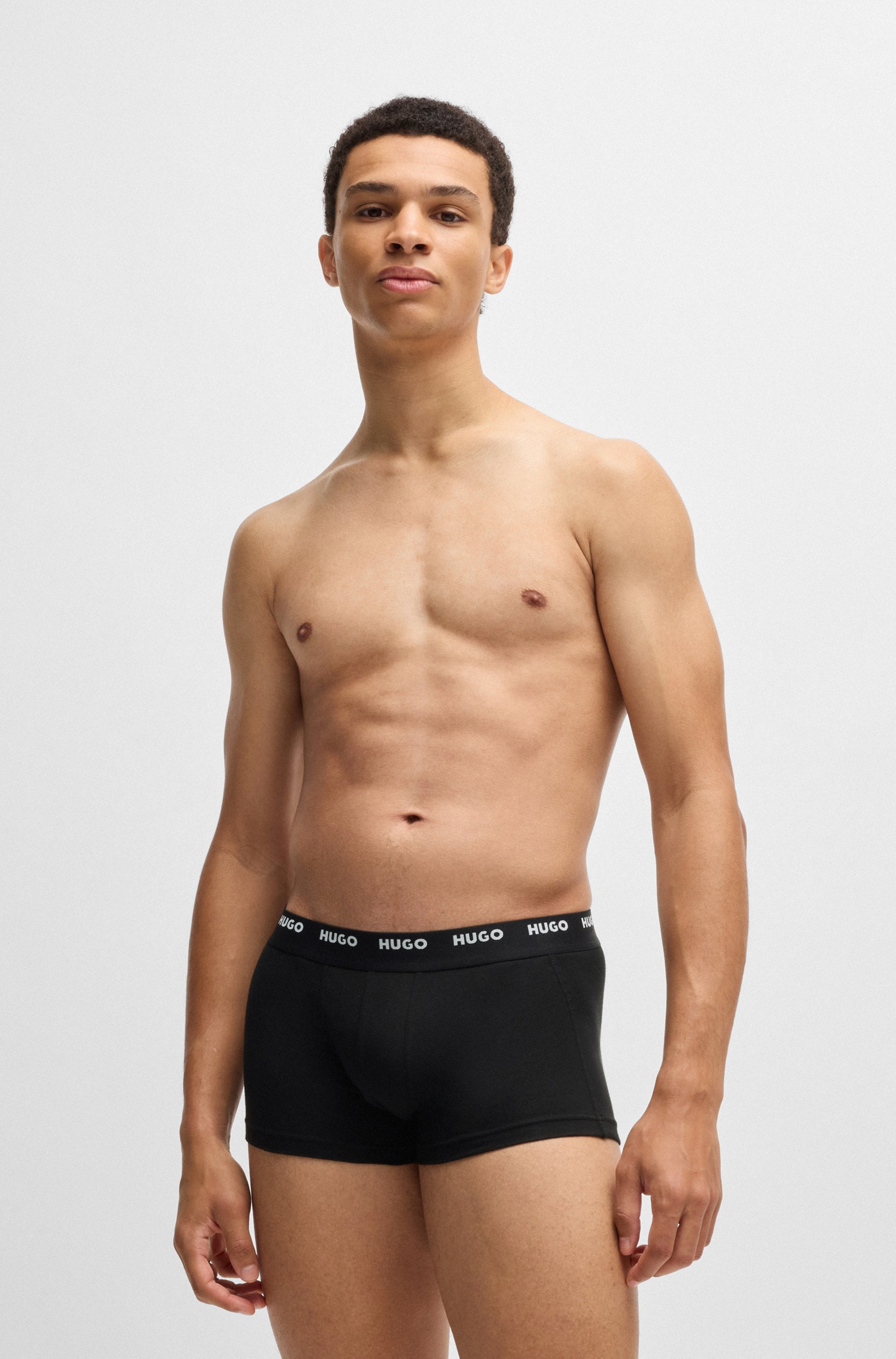 HUGO Underwear Trunk »TRUNK FIVE PACK«, (5 St.), mit HUGO Logoschriftzug am Bund