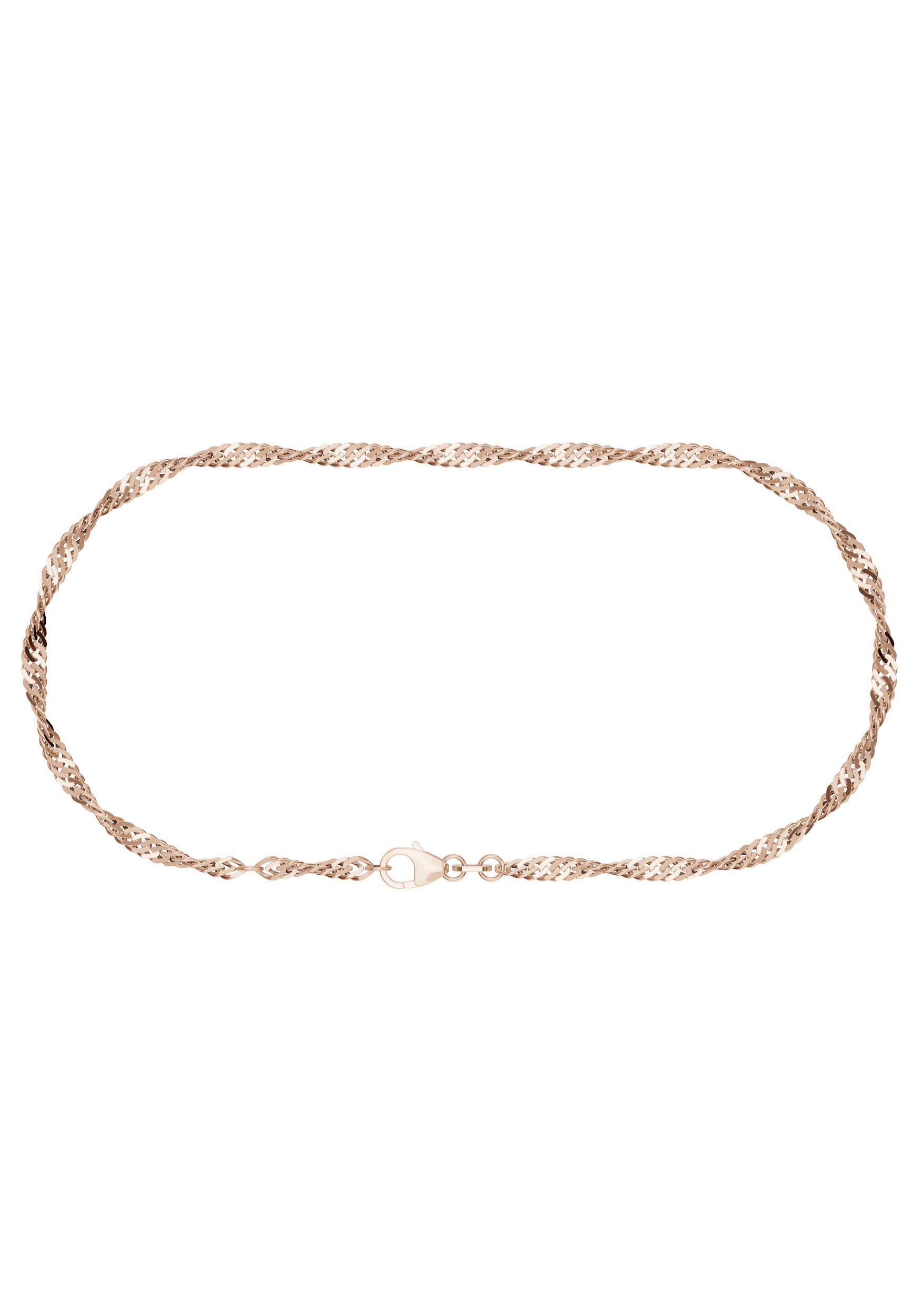 Firetti Fußkette »Schmuck Geschenk Silber 925 Körperschmuck Gold o. Rosè Singapurkette«, Made in Germany