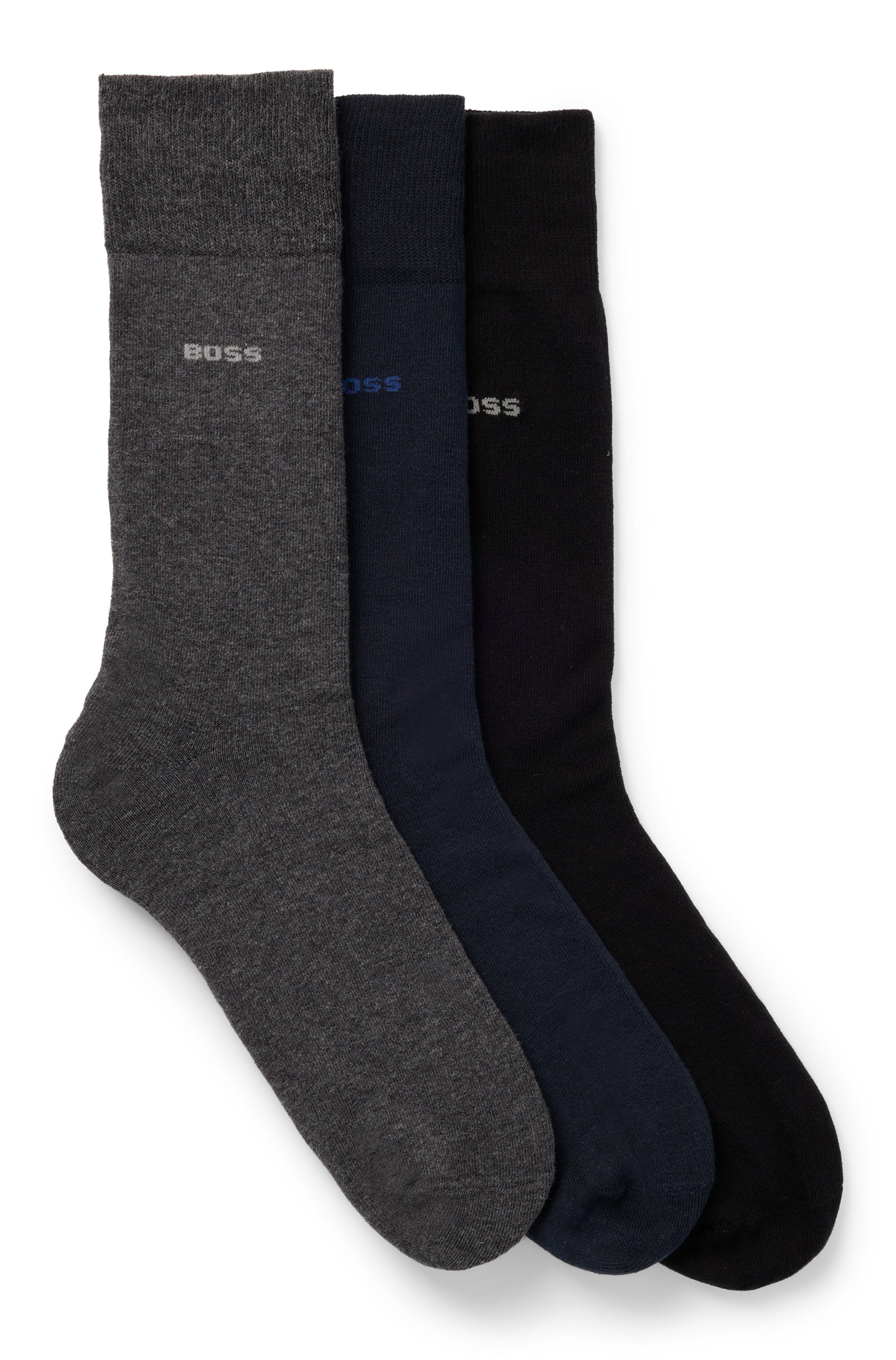 Socken »3P RS GiftSet Uni CC«, (Packung, 3 Paar, 3er Pack), mit eingesticktem BOSS Logo