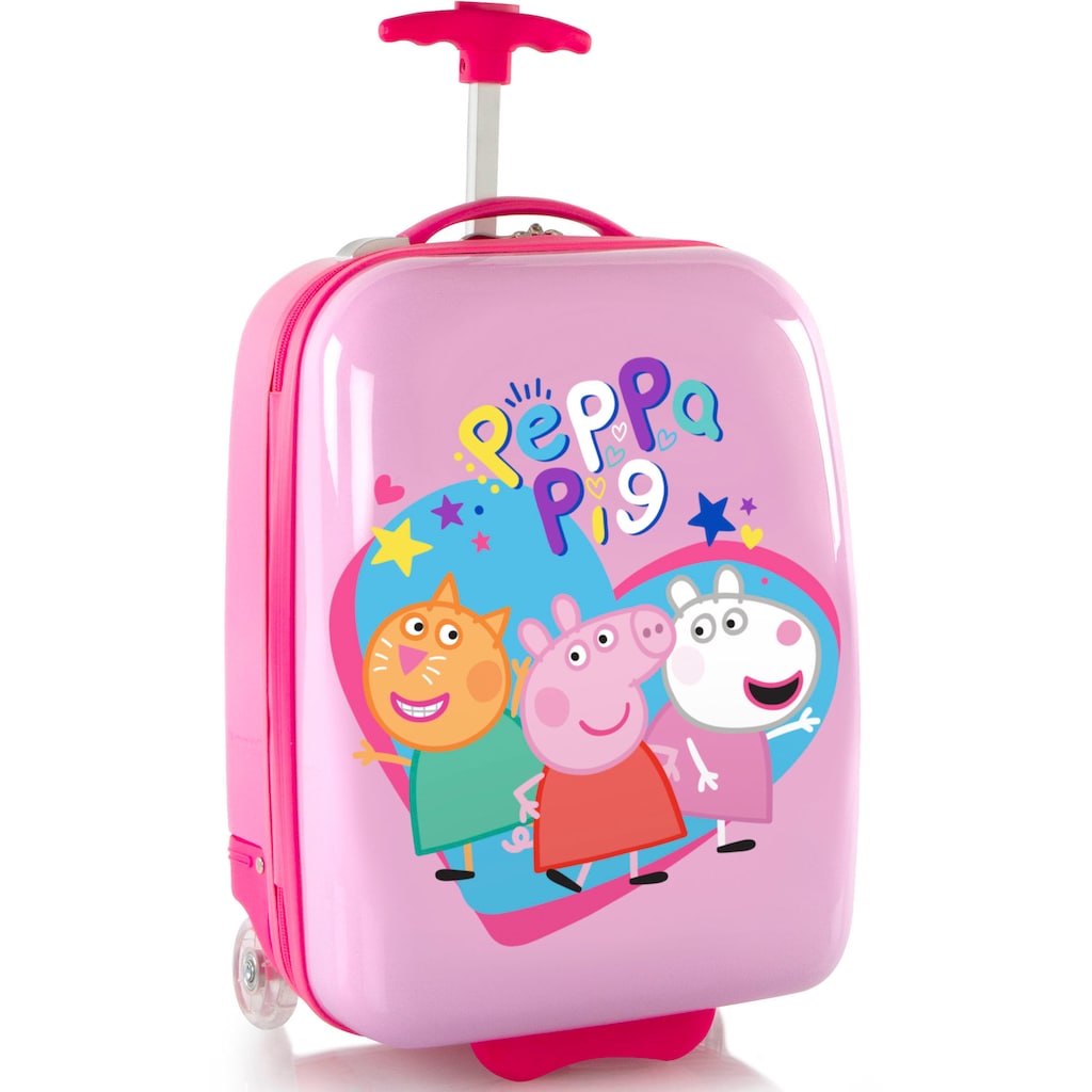 Heys Kinderkoffer »Peppa Pig rosa, 46 cm«, 2 Rollen