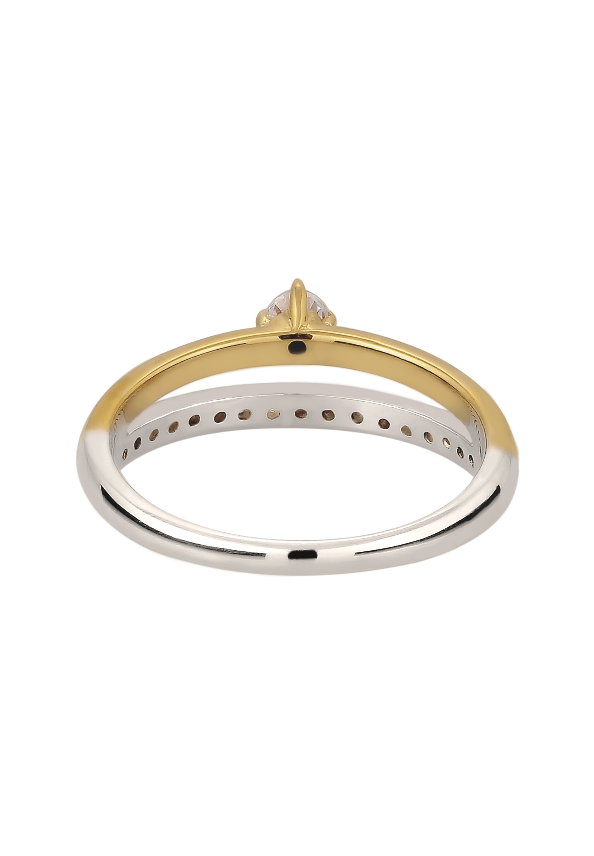 Elli Silberring »Ring Zirkonia Solitär Verlobung 925 Silber«
