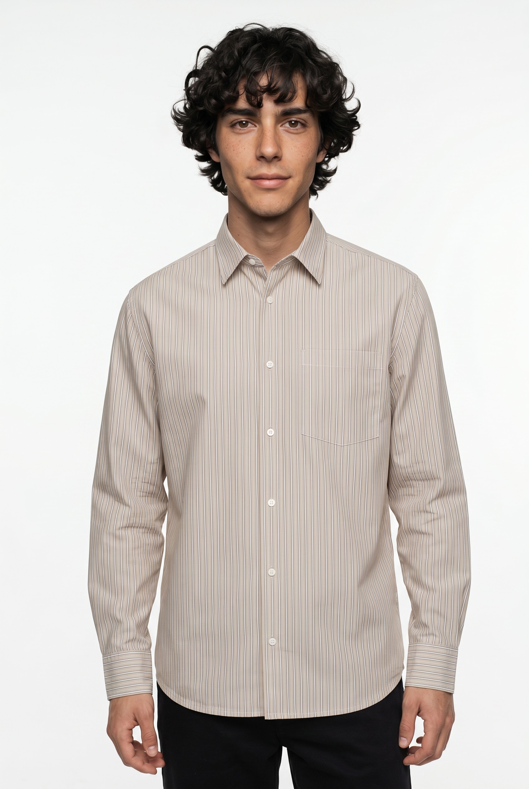 Jack & Jones Langarmhemd »JJECODY POPLIN SHIRT LS SN« mit Streifen Muster